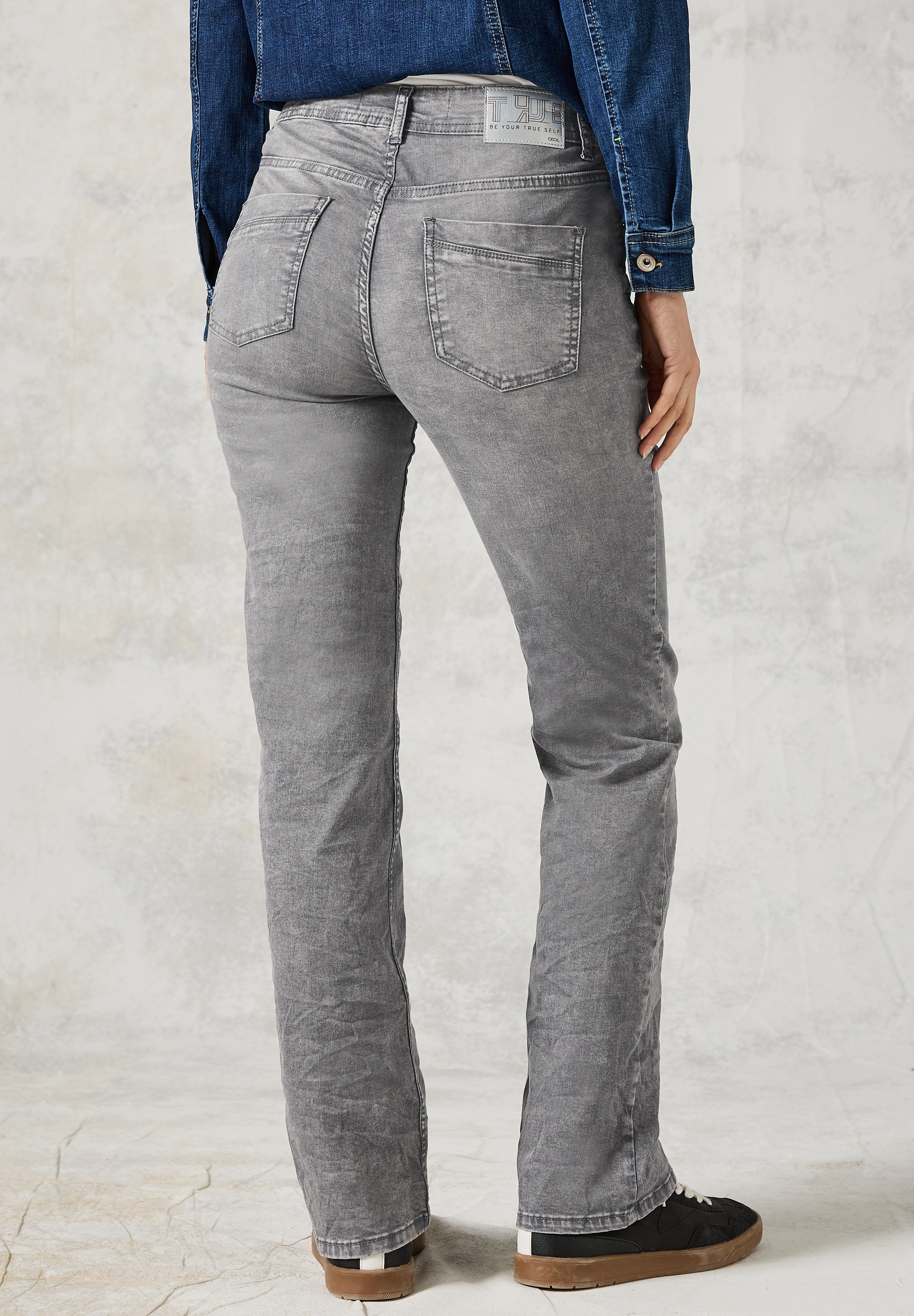 Cecil Slim-fit-Jeans – High Waist mit Stretchanteil günstig online kaufen