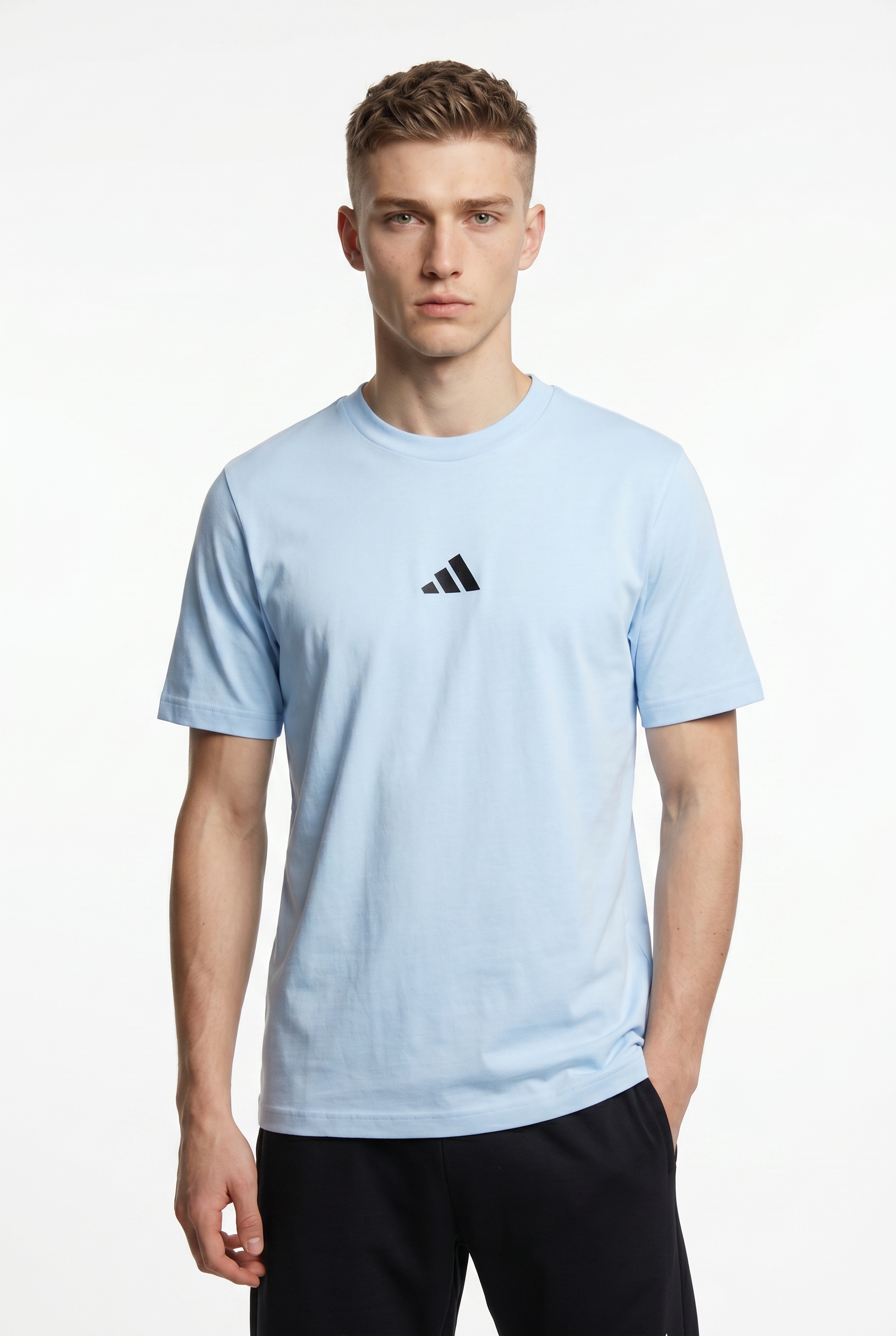 adidas Sportswear T-Shirt »M 3S SJ T« mit Rundhalsausschnitt, aus Baumwolle, weiches Single Jersey
