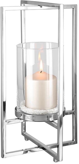 Fink Windlicht "NORMAN, Weihnachtsdeko" aus Edelstahl und Glas, 1-flammig günstig online kaufen