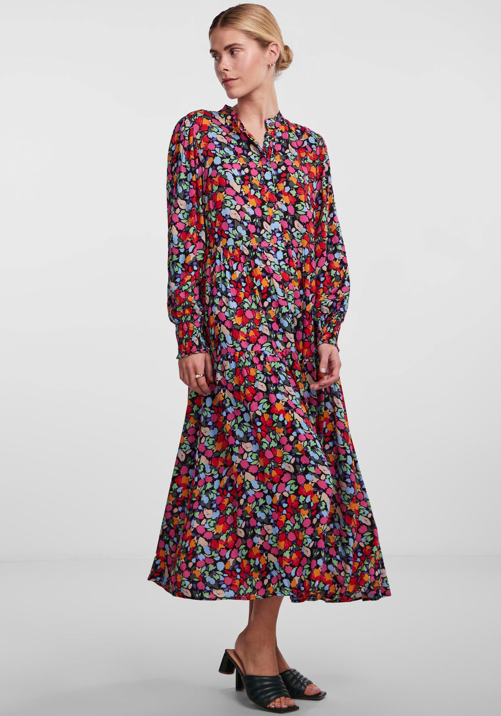 LONG »YASALIRA | kaufen BAUR Blusenkleid DRESS« Y.A.S LS online