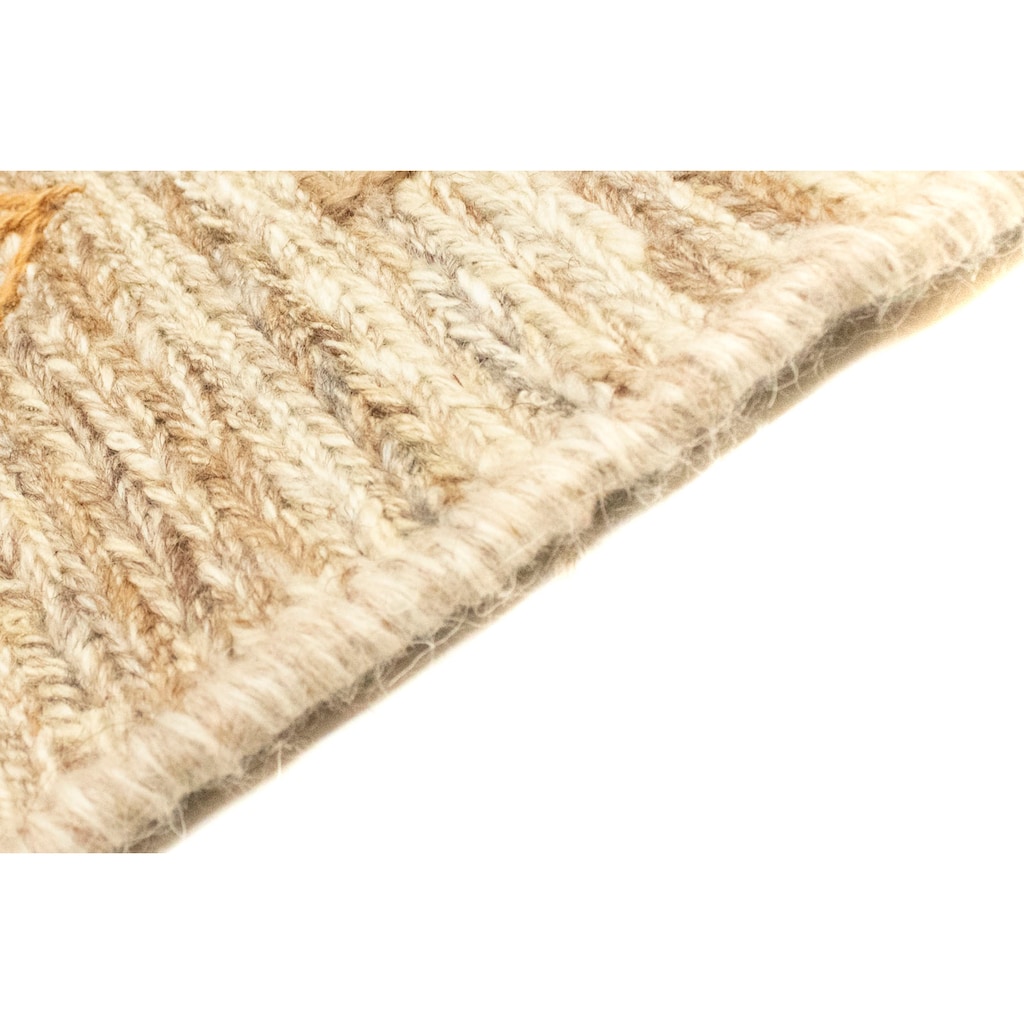 morgenland Wollteppich »Gabbeh Teppich handgeknüpft hellbraun«, rechteckig, handgeknüpft