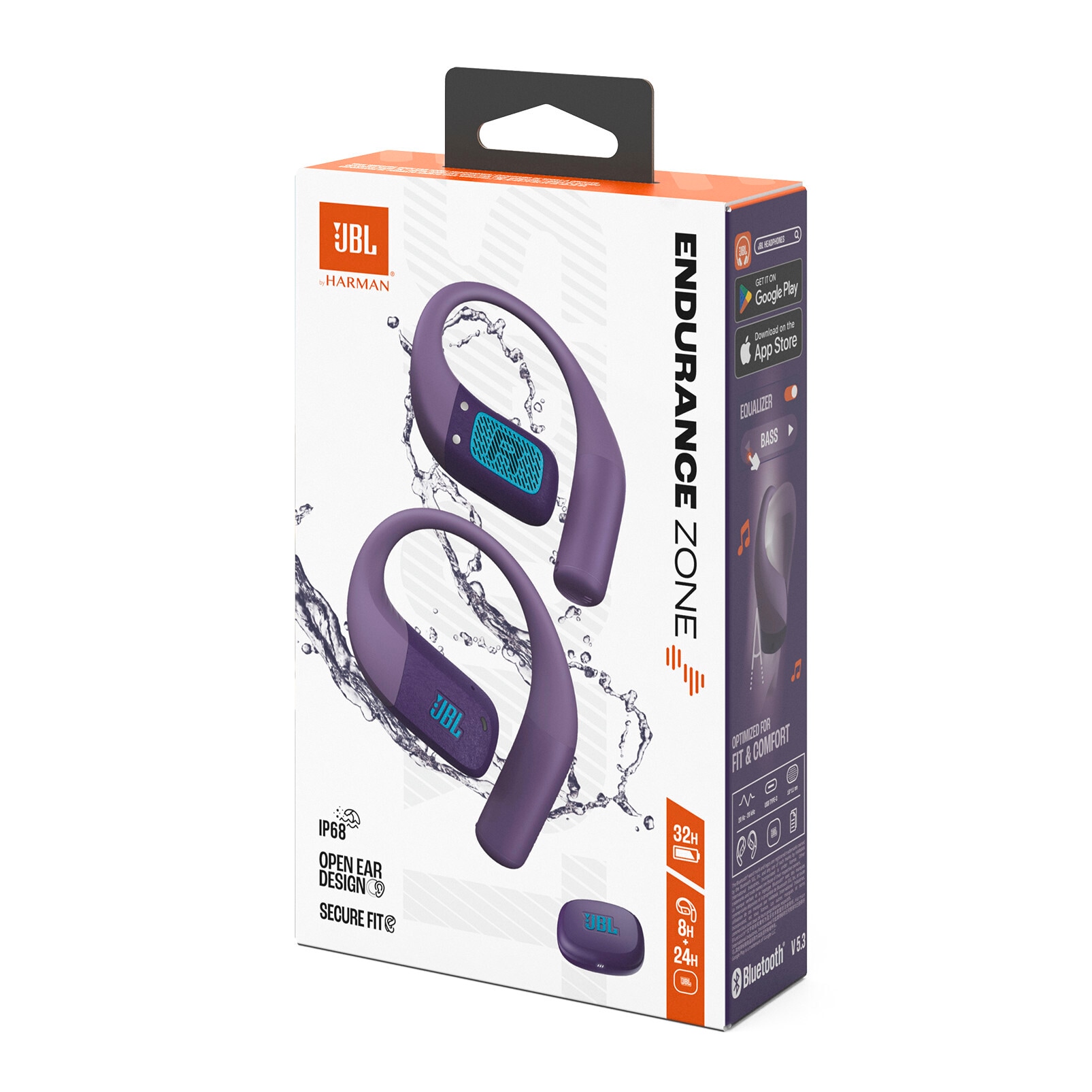 JBL Open-Ear-Kopfhörer »Endurance Zone True Wireless Open-Ear Sport Headphones«, A2DP Bluetooth, Freisprechfunktion-True Wireless