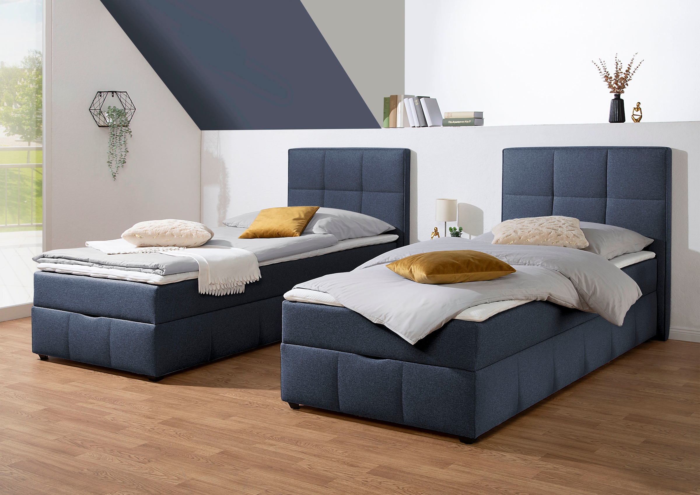 Home affaire Boxbett Boxbett mit Bettkasten, inkl. Topper