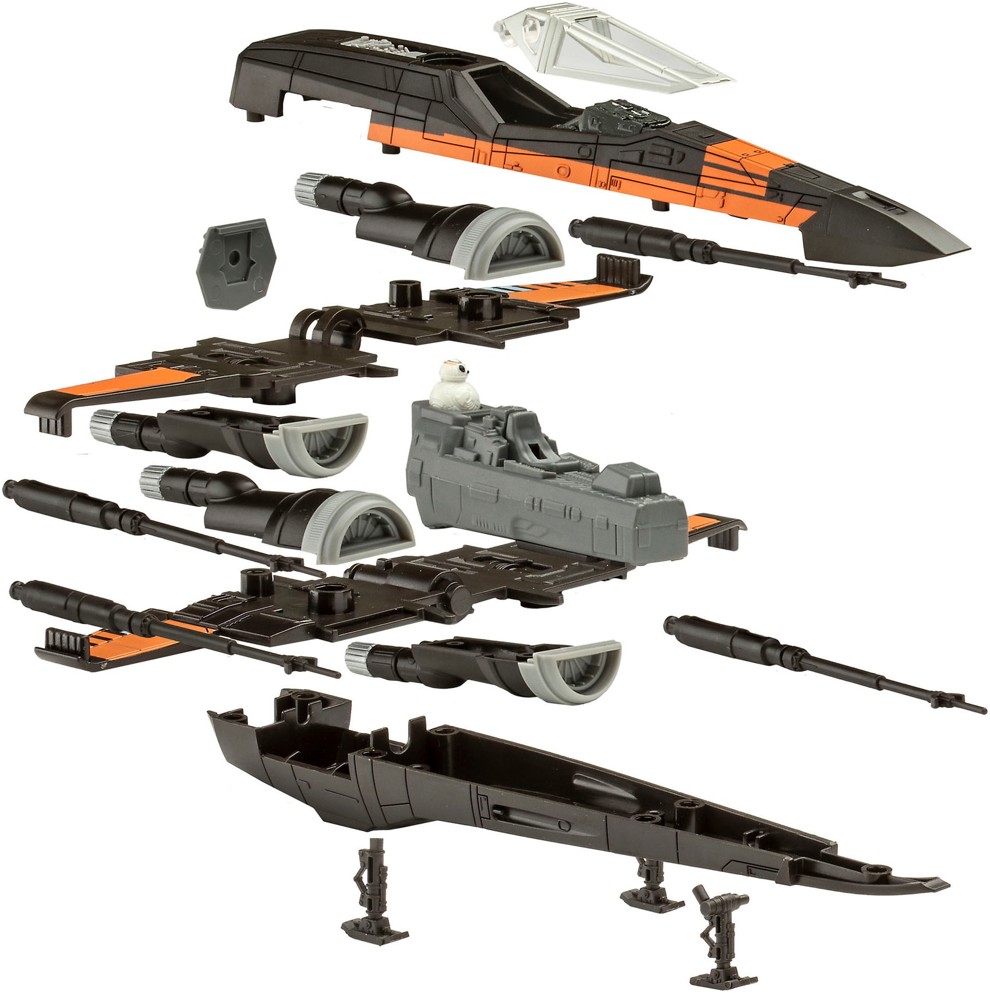 Revell® Modellbausatz »Build&Play, Star Wars Poe's X-Wing Fighter«, mit Sound