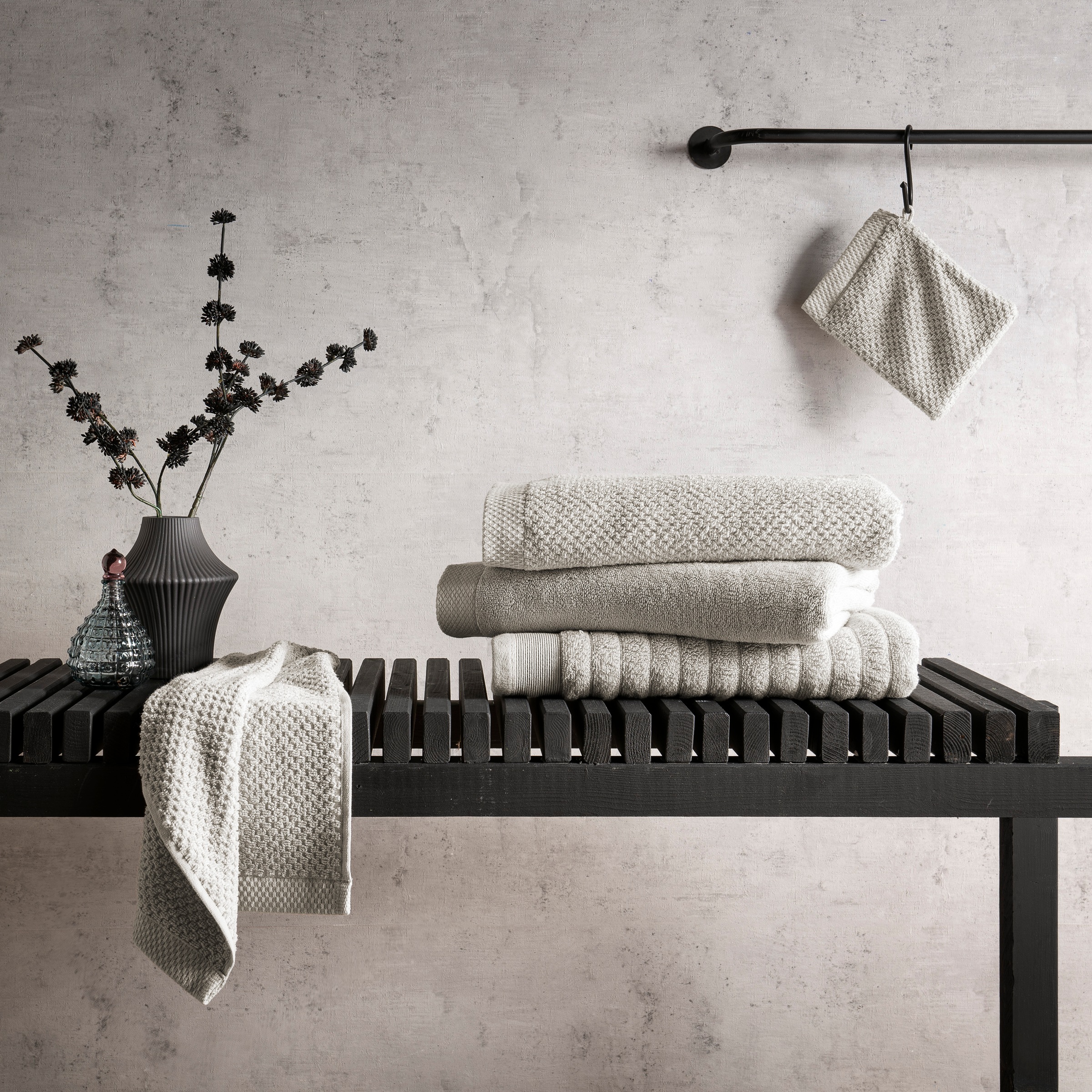 Heckett & Lane Gästehandtücher »Heckettlane Gästentuch Grant« Gästentücherset aus hochwertige Baumwolle, 650gr/m²