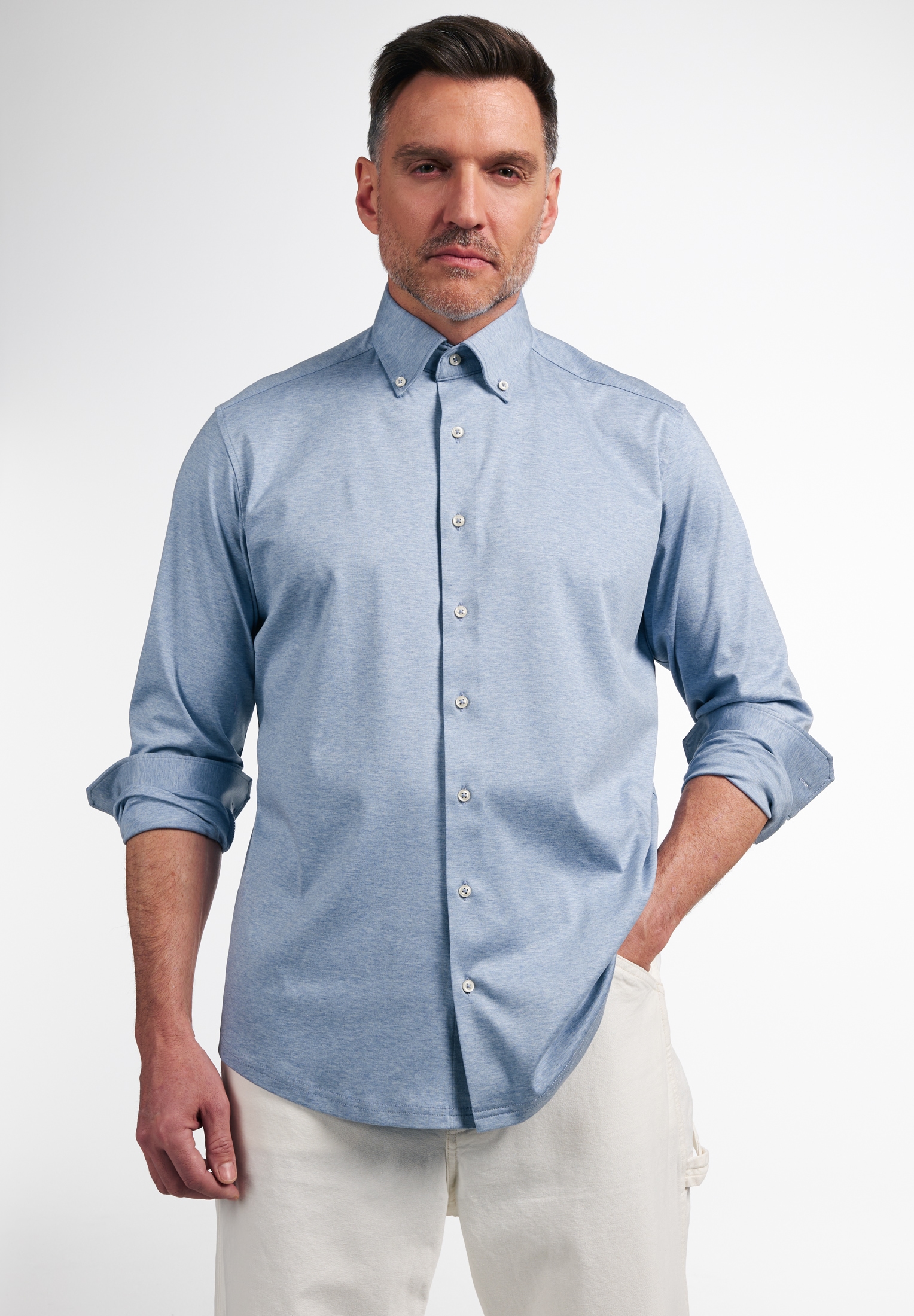 Eterna Langarmhemd "COMFORT FIT" EASY IRON (bügelleicht) günstig online kaufen