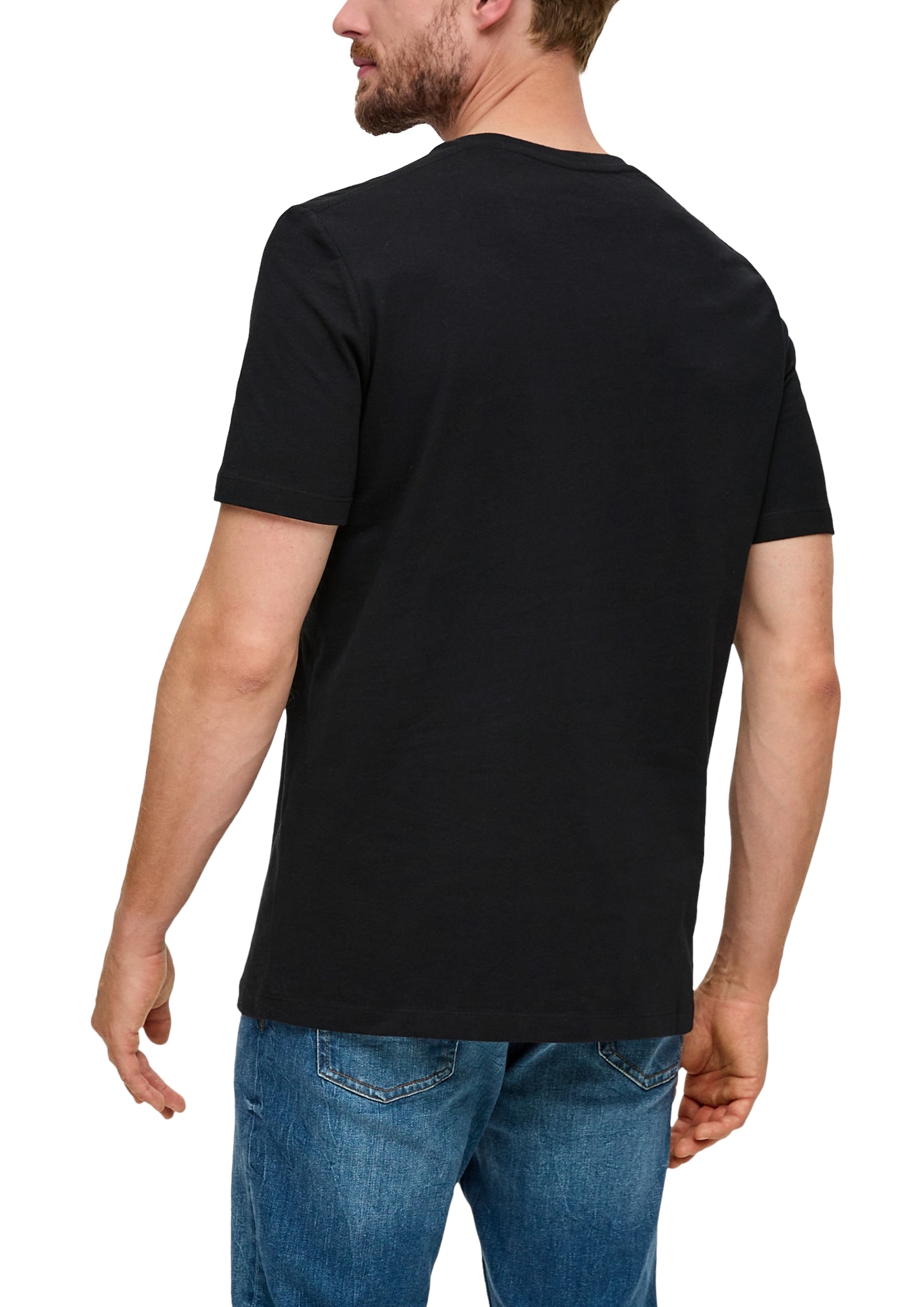 s.Oliver Kurzarmshirt T-Shirt mit Logo-Print günstig online kaufen