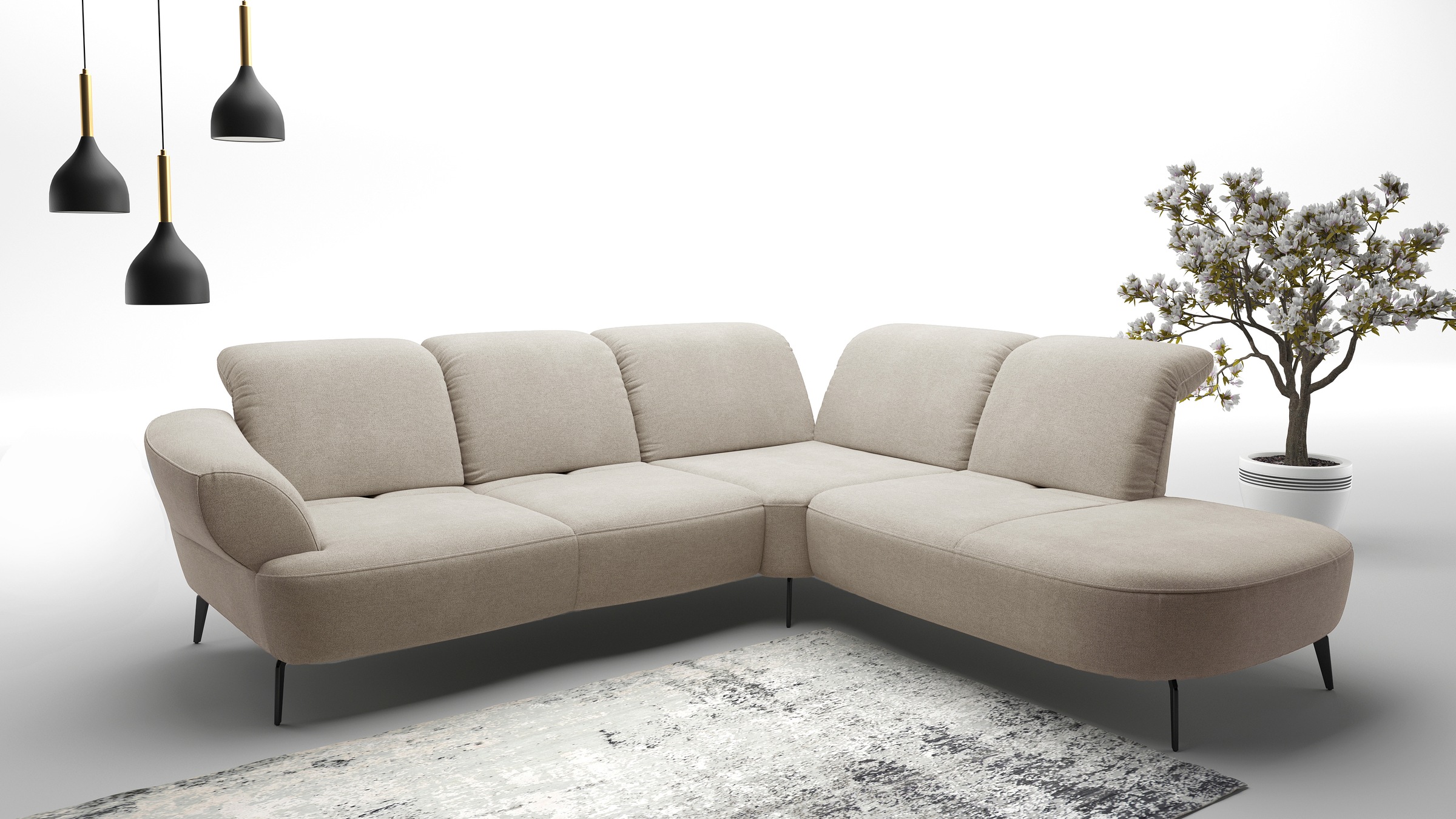 sit&more Ecksofa "Dance, L-Form, inkl. Sitztiefenverstellung", inkl. Click& günstig online kaufen