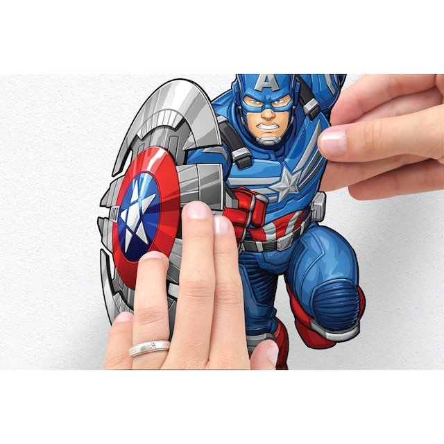 Komar Wandtattoo »Avengers Mech Strike«, (5 St.), 50x70 cm (Breite x Höhe), selbstklebendes  Wandtattoo | BAUR