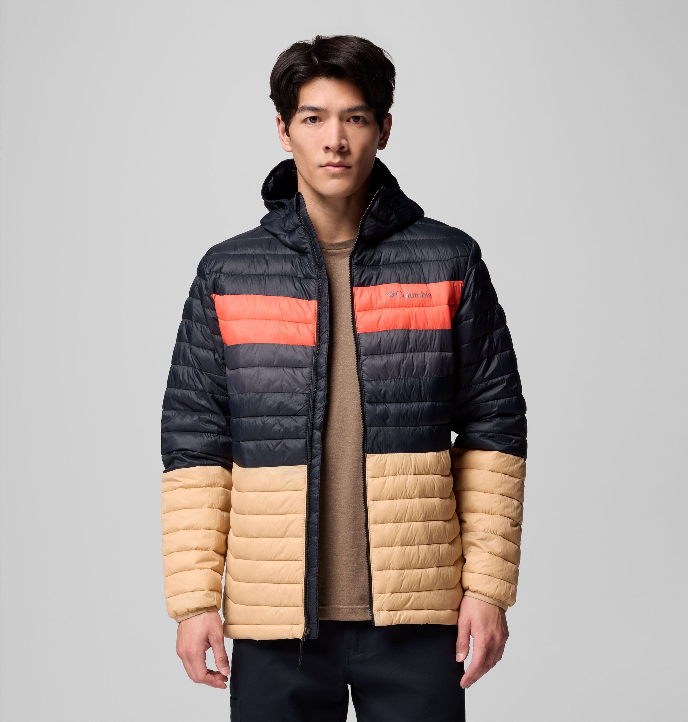 Columbia Steppjacke »POWDER PASS HOODED JACKET«, (1 St.)