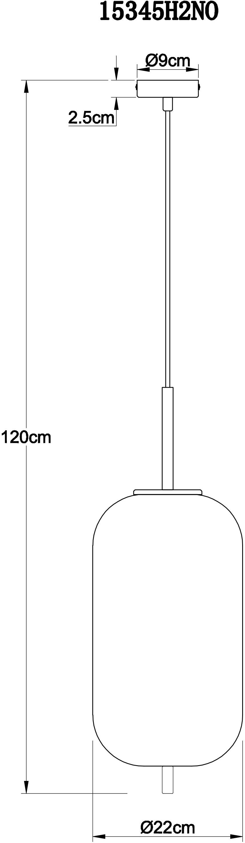 GLOBO LIGHTING Hängeleuchte »BLACKY I« E27 1 Stk. Hängelampe Glas opal DM 22cm Esszimmer Esstisch