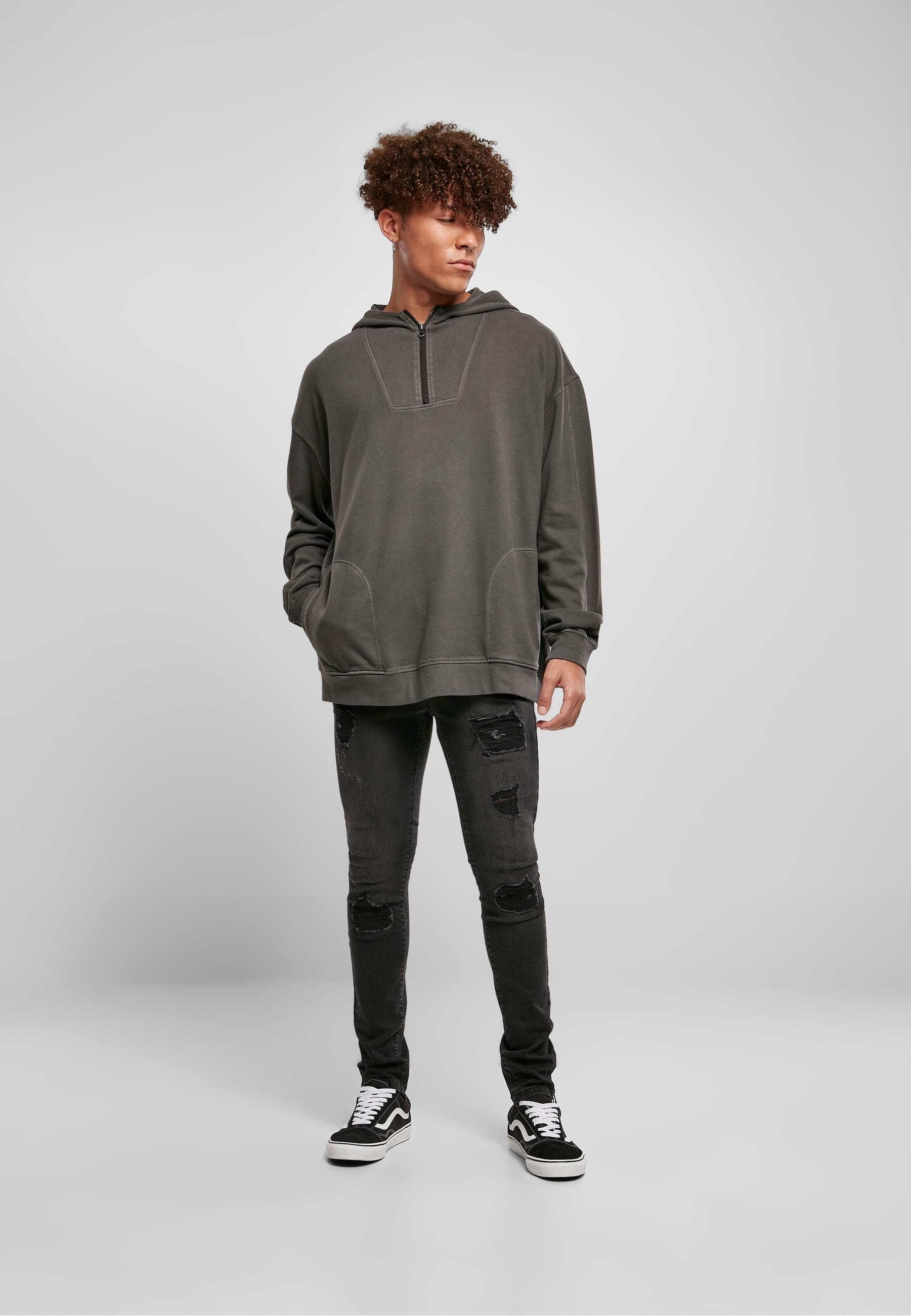 URBAN CLASSICS Kapuzensweatshirt »Urban Classics Herren Overdyed Camp Hoody«, (1 tlg.)