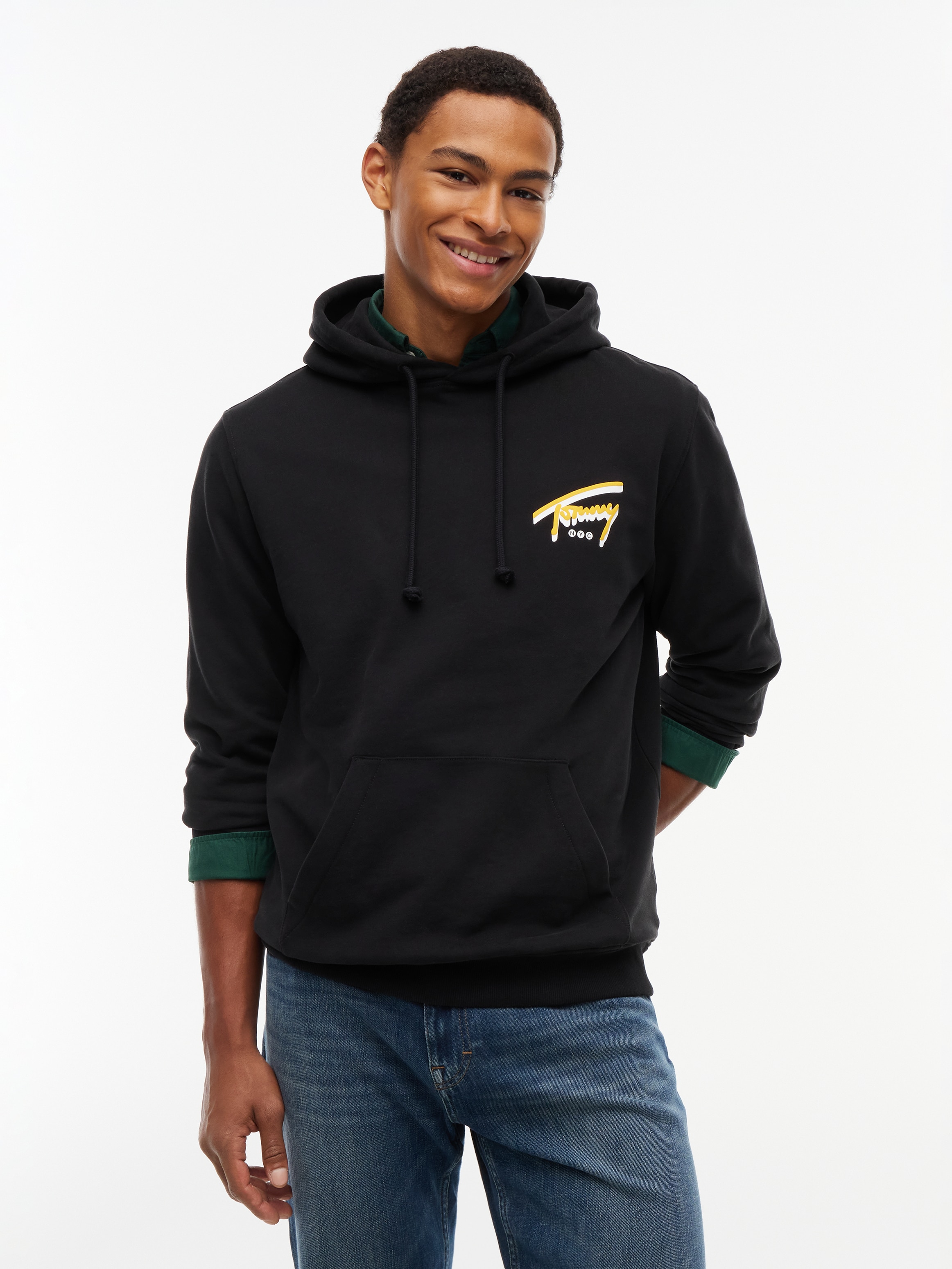 Tommy Jeans Kapuzensweatshirt "REGULAR NYC SIGNATURE HOODIE", Regular fit mit Kapuze