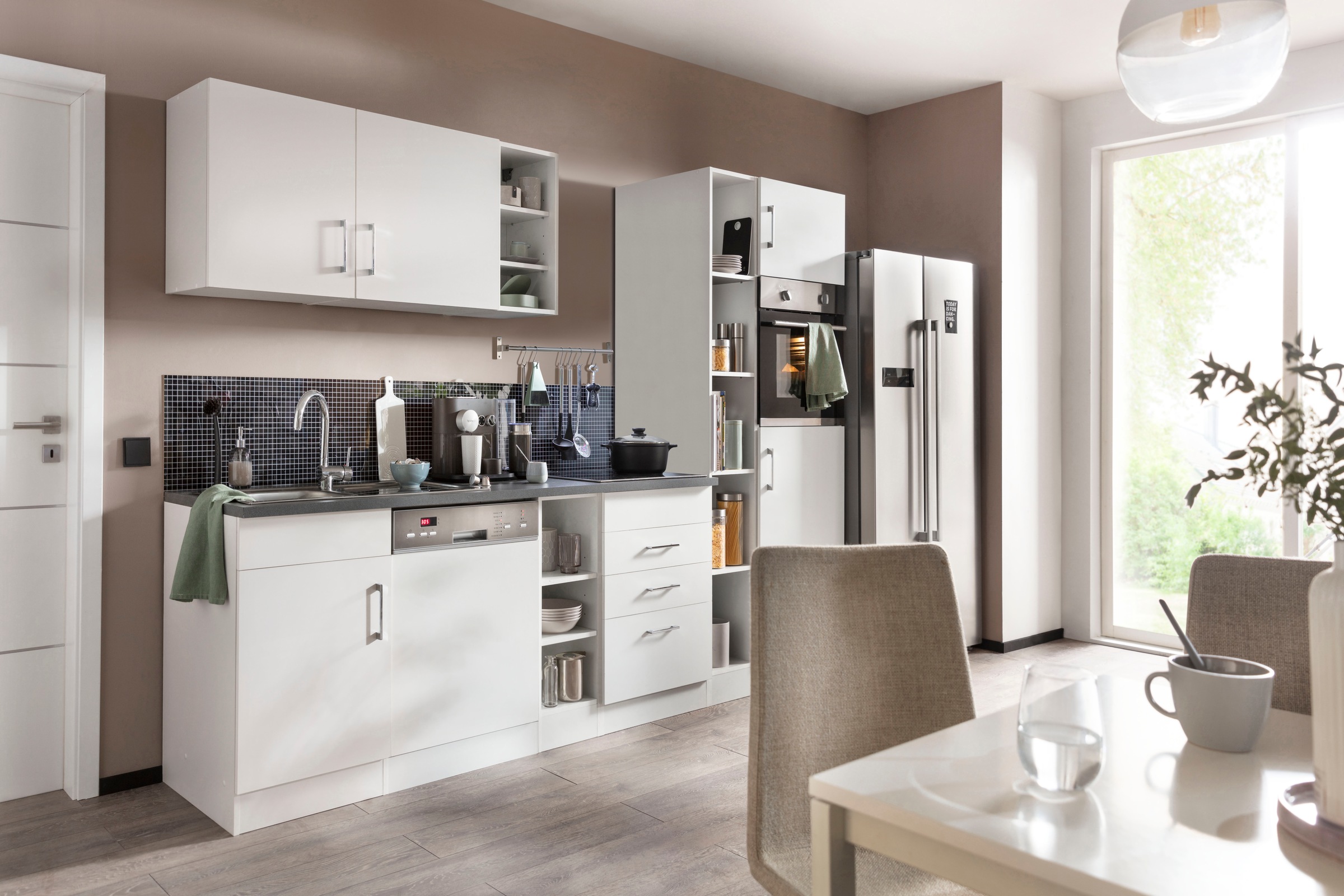 KOCHSTATION Küchenzeile "KS-Paris – Küchen mit einzigartigen Fotomotiven au günstig online kaufen