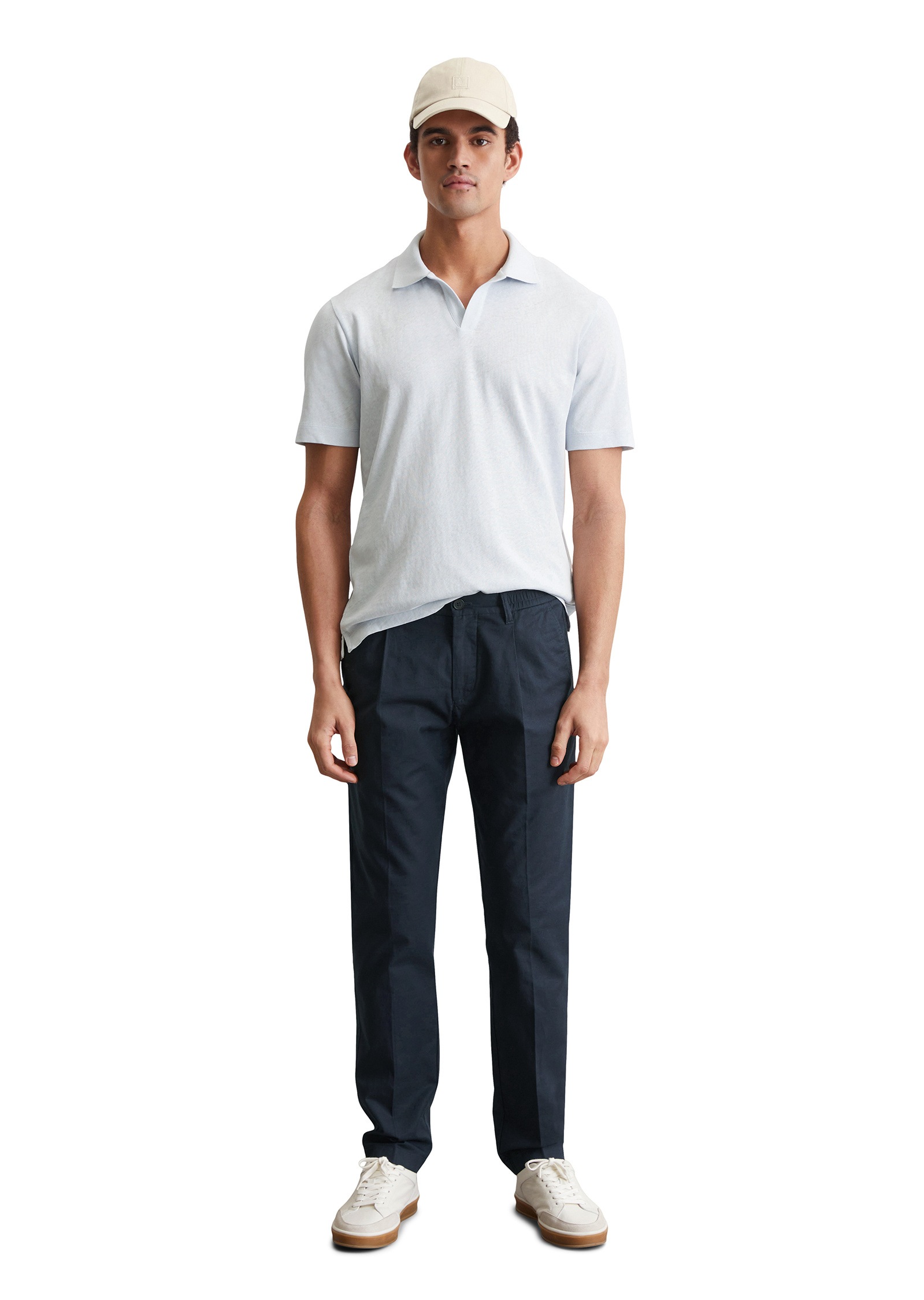 Marc O'Polo Poloshirt »aus Bio-Baumwolle und Leinen«