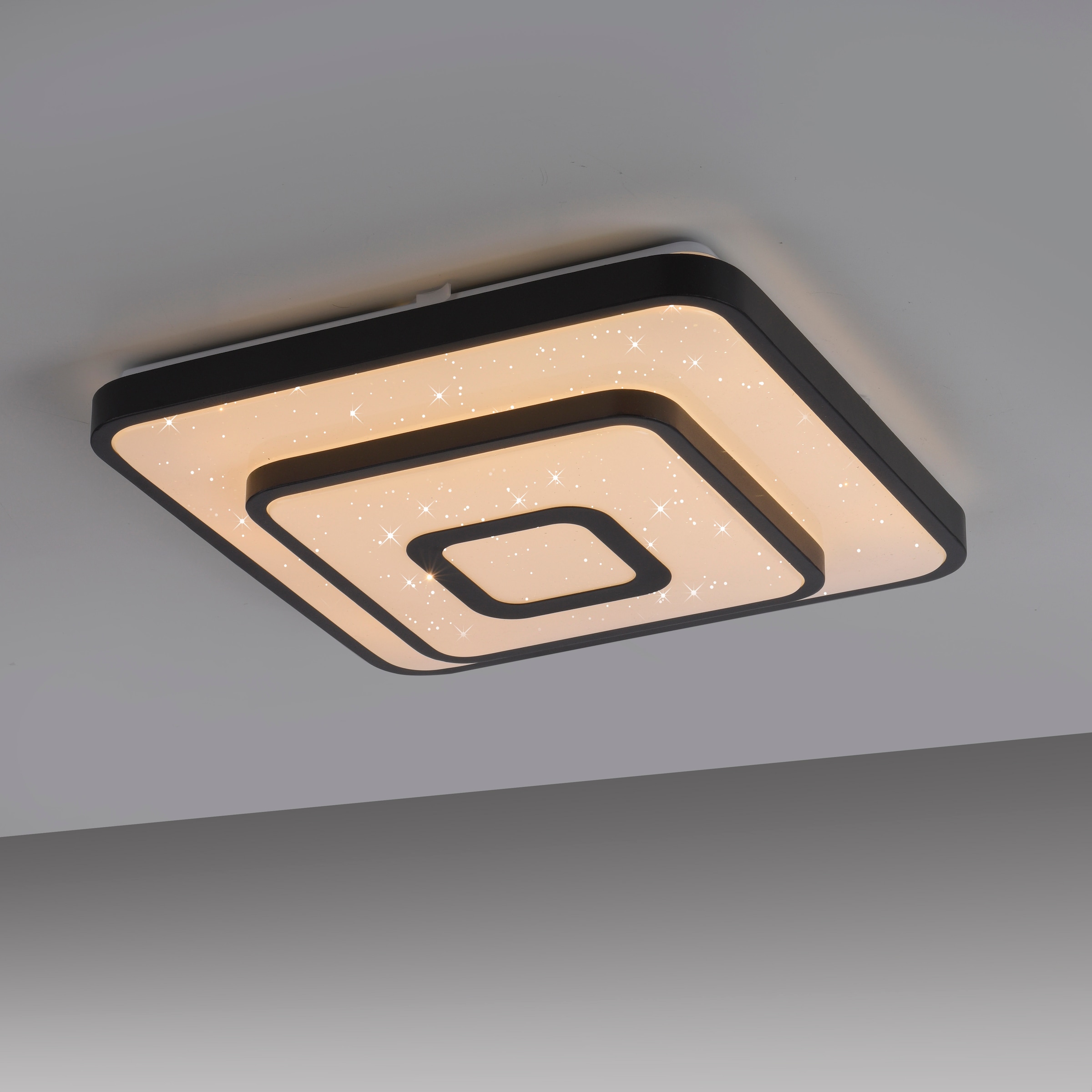 JUST LIGHT LED Deckenleuchte »TURANUS« LED-Board 1 Stk. Warmweiß Starry-Cover