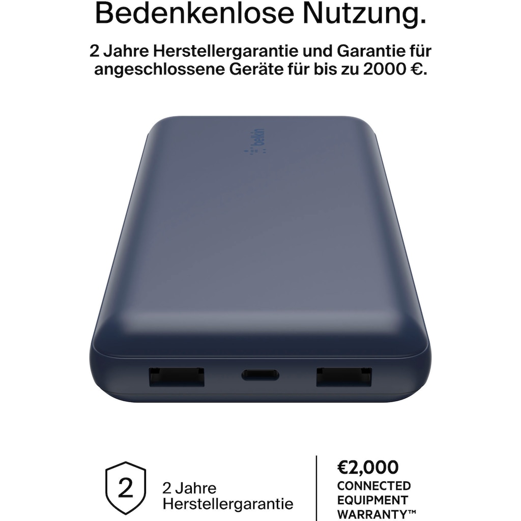 Belkin Powerbank »BoostCharge 20.000mAh Powerbank 15 Watt zum Laden von 3 Geräten«