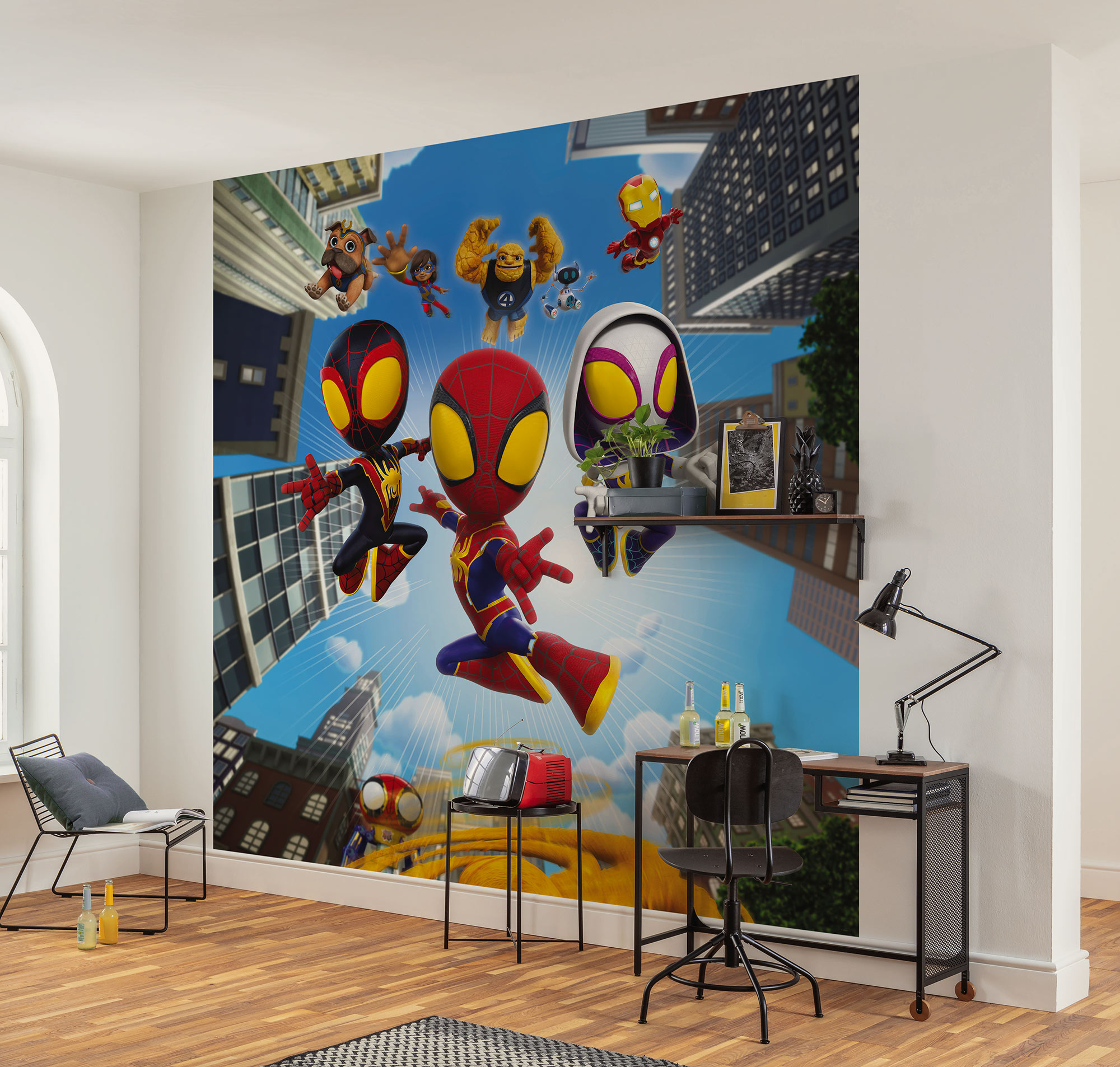 Komar Kindertapete "Marvel Spidey and His Amazing Friends Web Spinners" bedruckt glatt