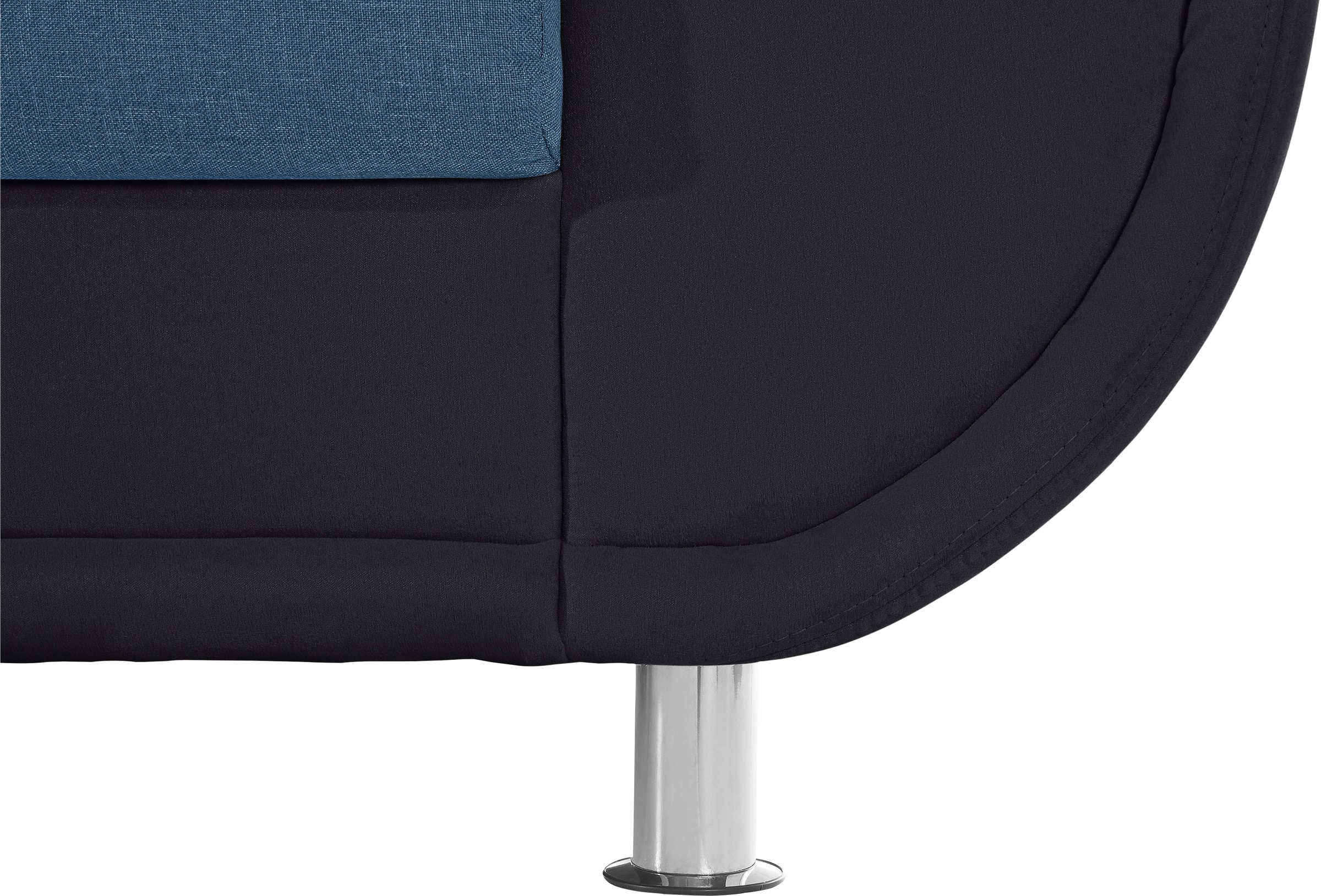 TRENDMANUFAKTUR Wohnlandschaft »Rondo 3, zeitlos und modern, im Materialmix, U-Form«, wahlweise für mehr Komfort mit Federkern, wahlweise mit Bettfunktion