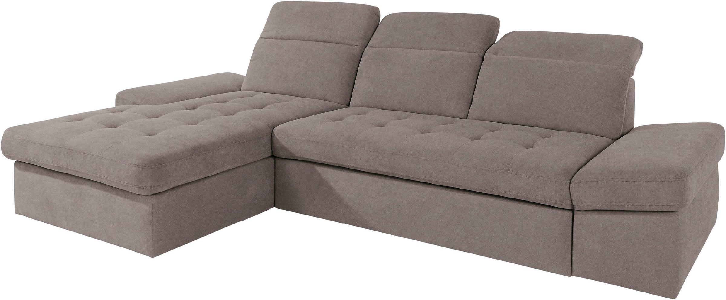 sit&more Ecksofa »Stardust L-Form«, wahlweise mit Bettfunktion und Bettkasten