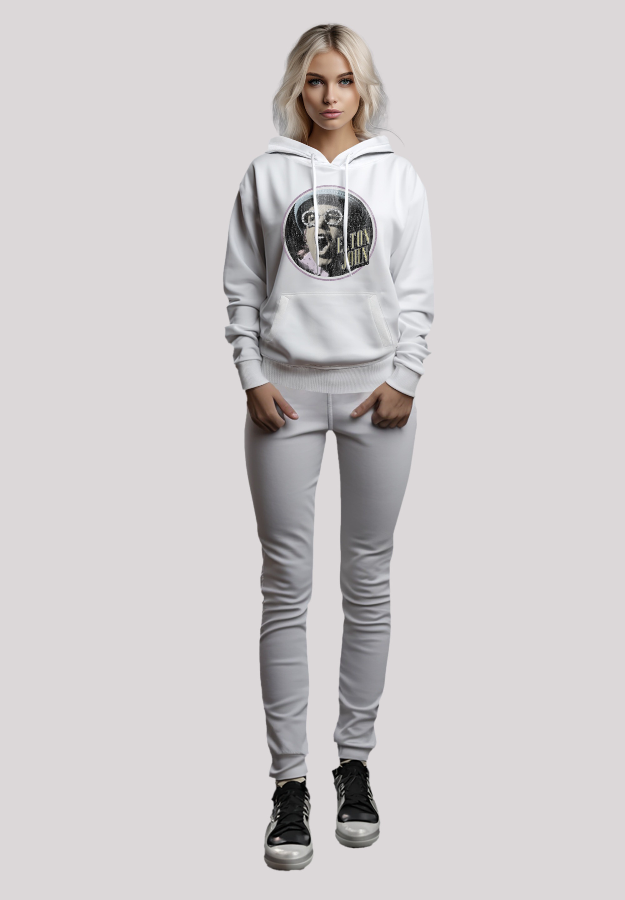 F4NT4STIC Kapuzenpullover »Elton John Vintage Circle«, Premium Qualität