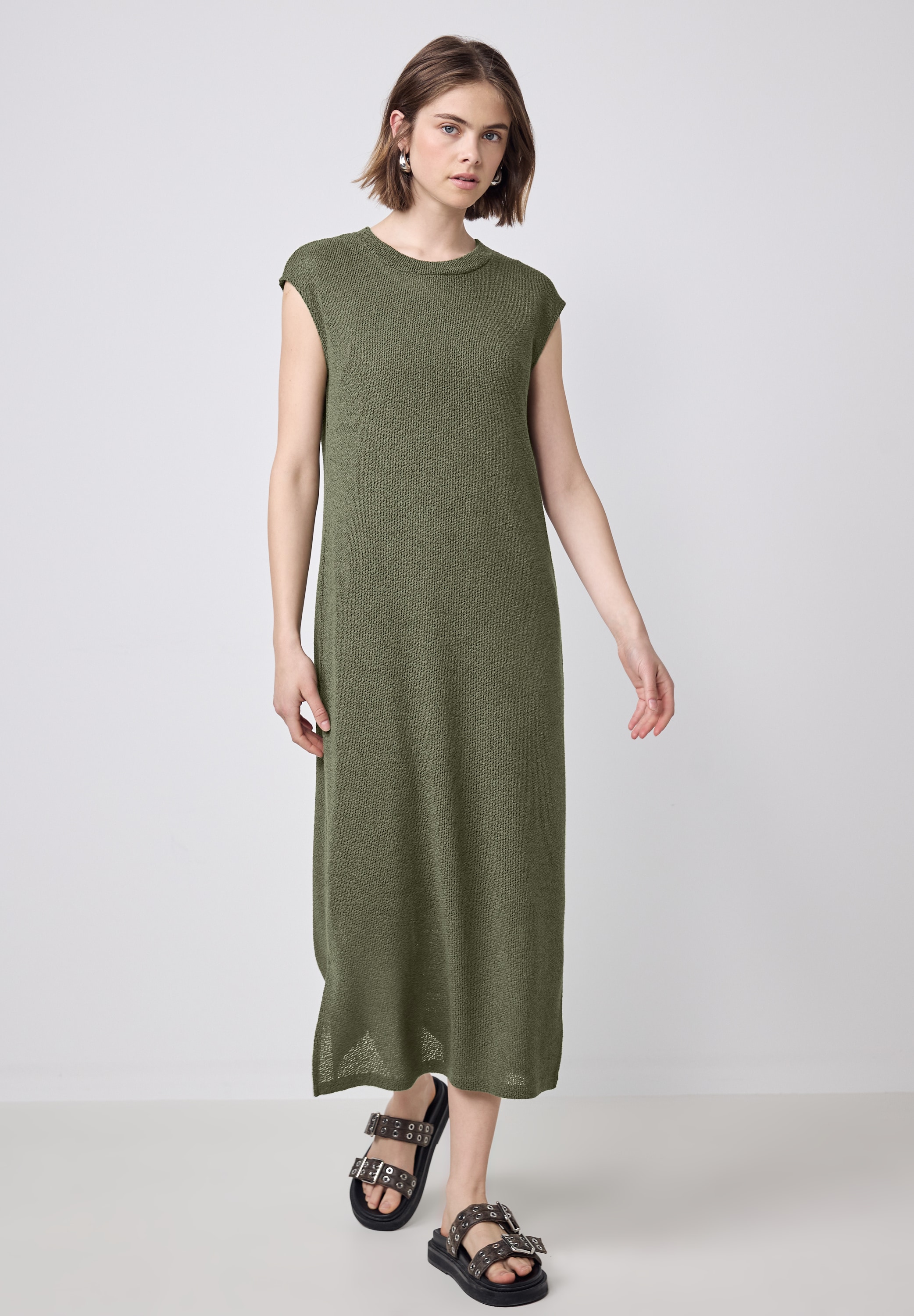 STREET ONE STUDIO Strickkleid, mit Rundhalsausschnitt
