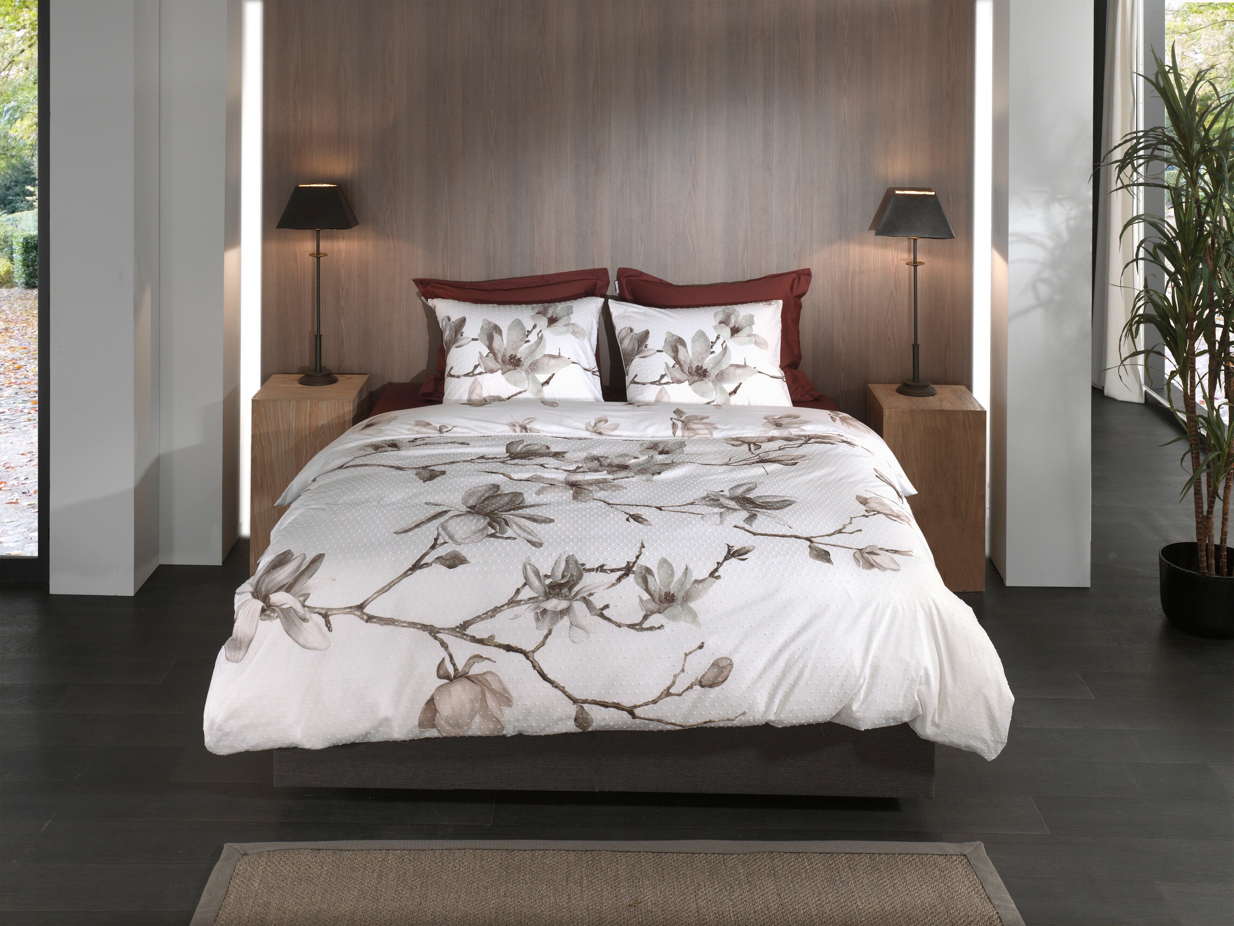 Heckett & Lane Wendebettwäsche "Rio" 2 Stk. Blumen Muster, 100% Baumwolle a günstig online kaufen