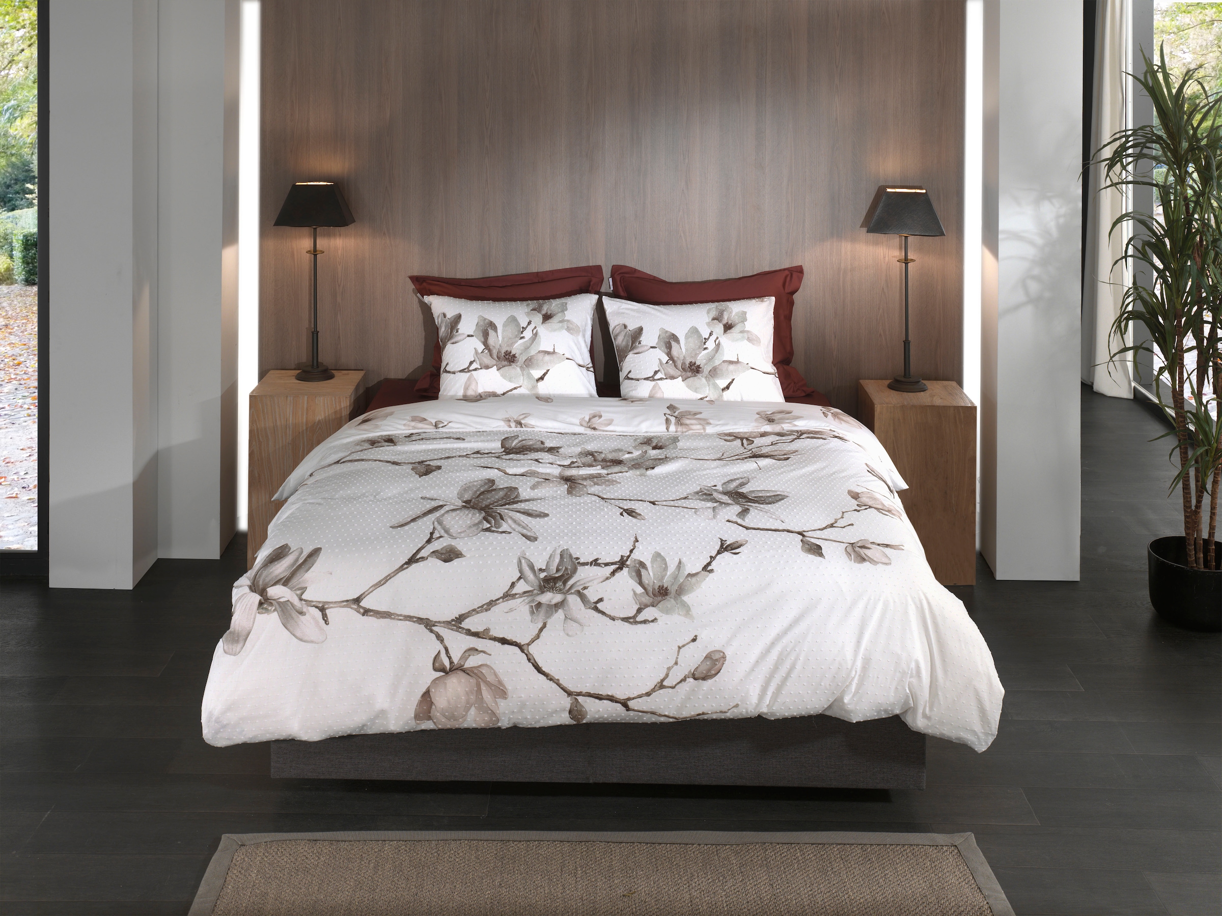 Heckett & Lane Wendebettwäsche "Rio" 2 Stk. tlg. Blumen Muster, 100% Baumwo günstig online kaufen