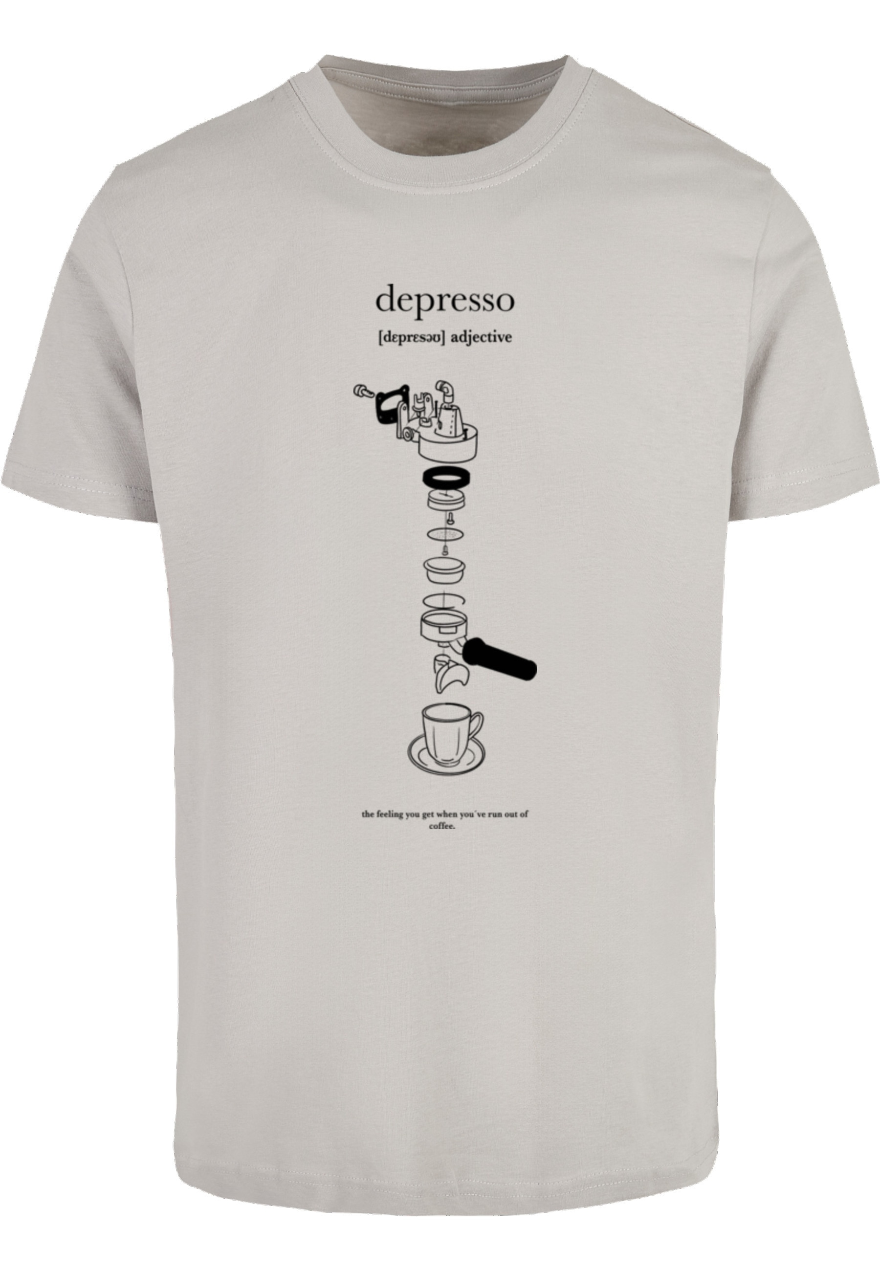MisterTee Kurzarmshirt "MisterTee Herren Depresso Tee" 1