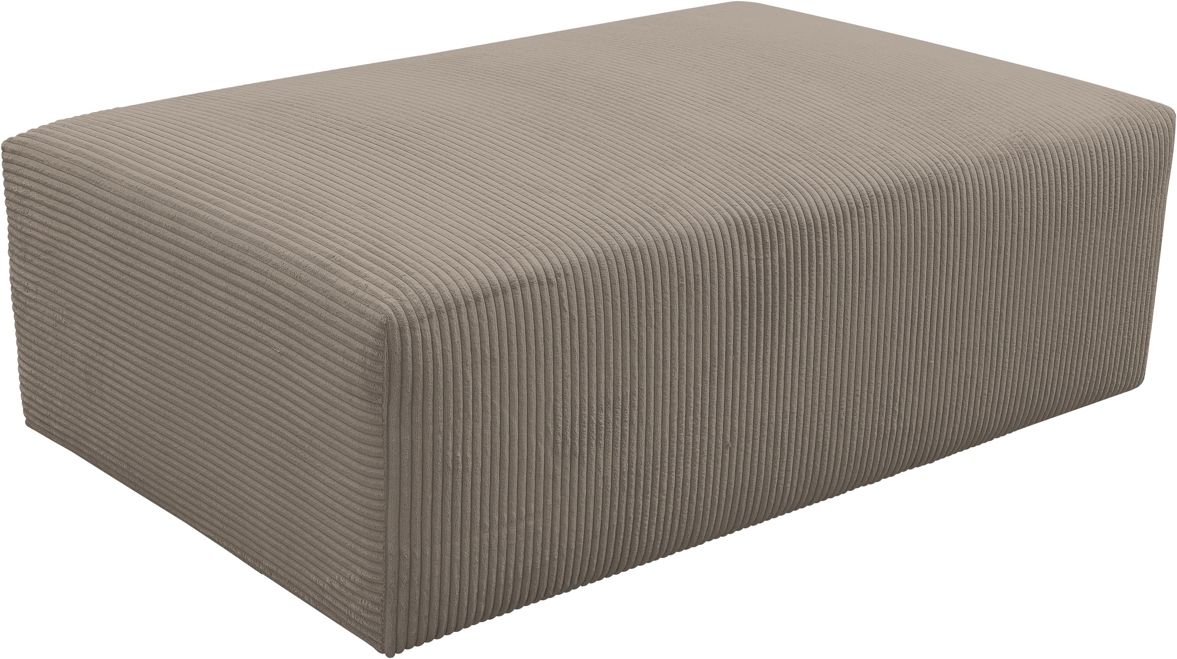 WERK2 Polsterhocker "Zeus-XL Polsterhocker modern und bequem" Curvy Trend Hocker mit urbaner Optik