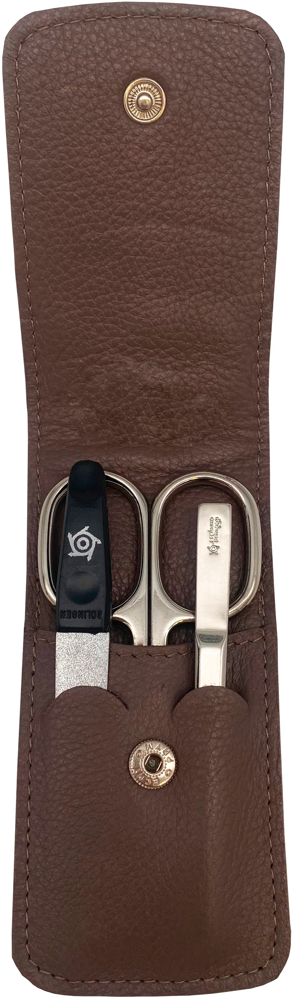 PFEILRING Maniküre-Etui, (3 tlg.), Nappaleder