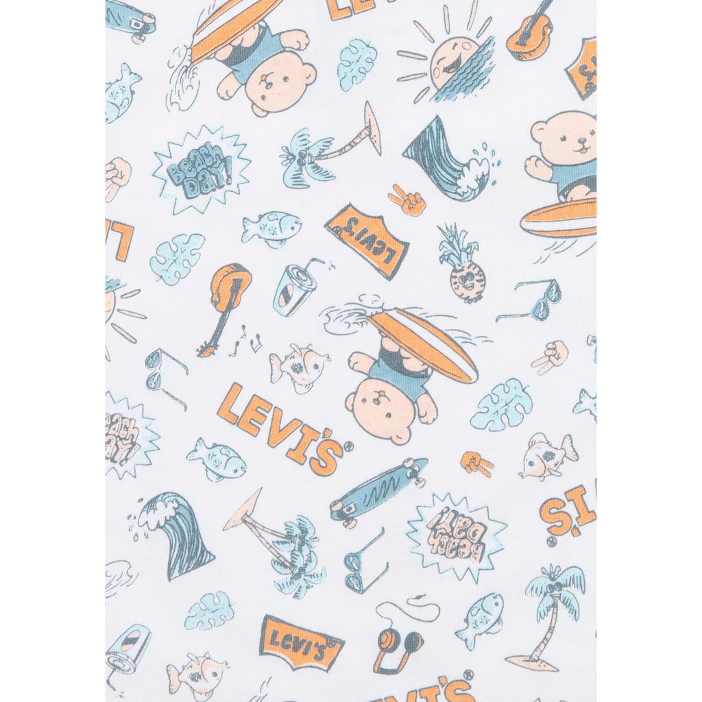 Levi's® Kids Shirt & Shorts »Surfing Doodle«, (Set, 2 tlg.), for Baby BOYS