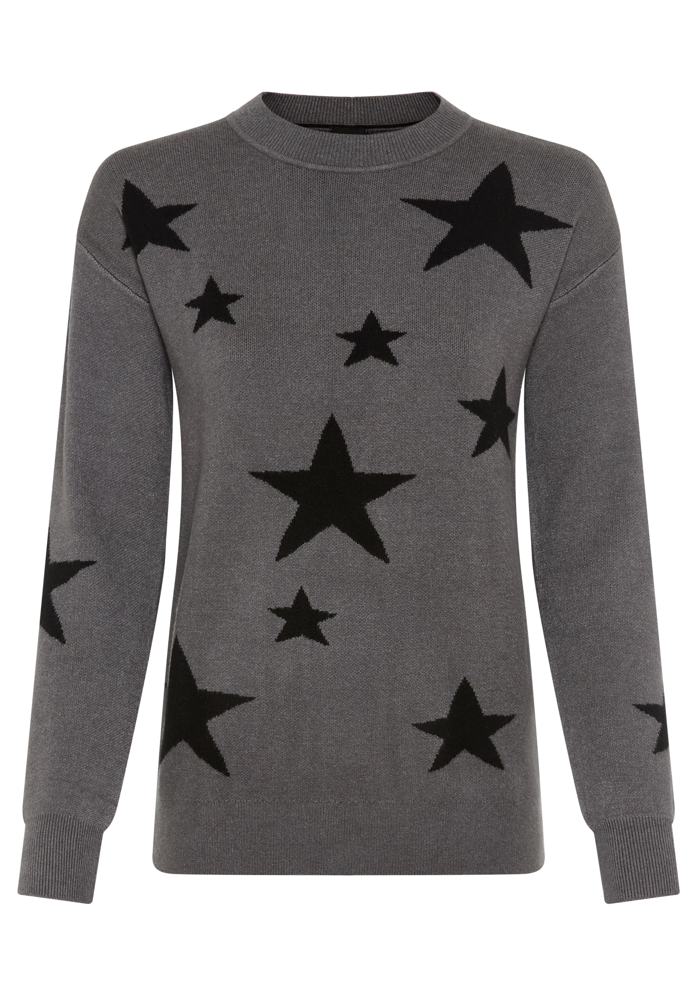 Laura Scott Rundhalspullover, X-Mas Edition mit Sternenmuster - NEUE KOLLEKTION