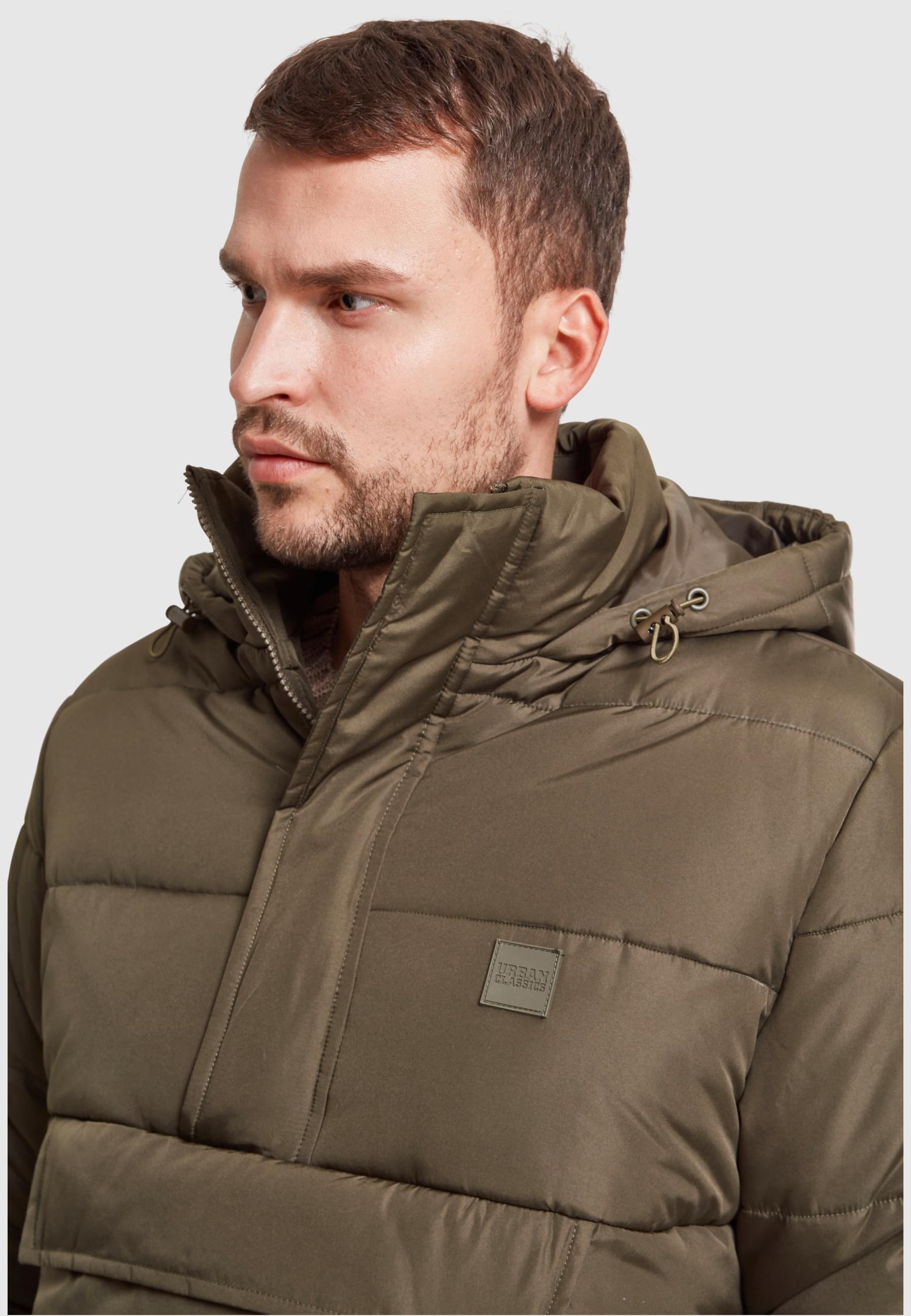 URBAN CLASSICS Winterjacke »Urban Classics Herren Pull Over Puffer Jacket«, (1 St.), mit Kapuze