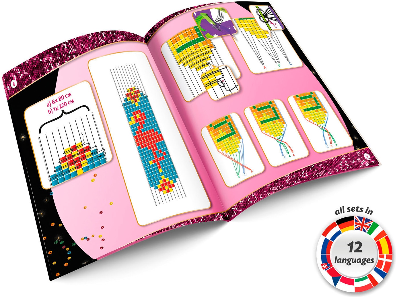 Lena® Kreativset »Rocailles Perlenwebrahmen«, Made in Europe
