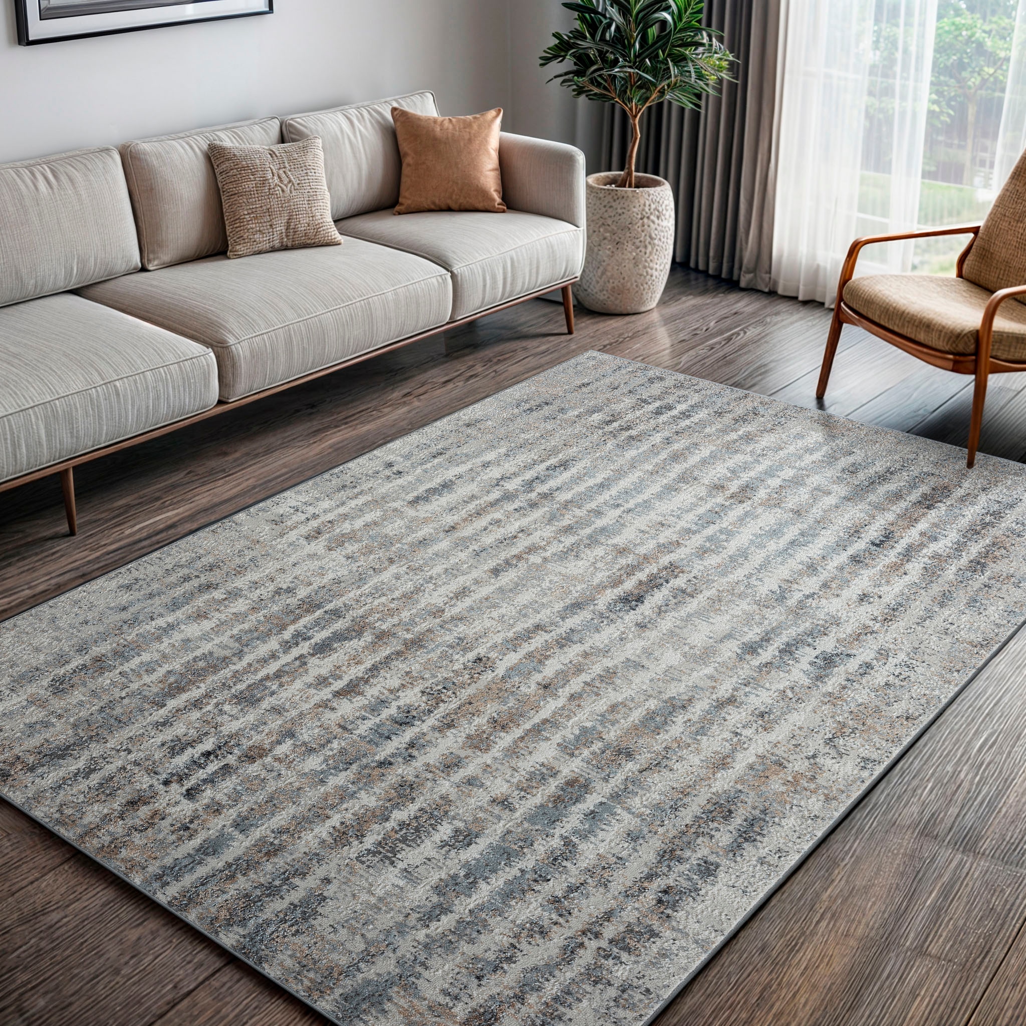 OTTO home Teppich "Liorra" rechteckig 8 mm Höhe Kurzflor, modernes Design, günstig online kaufen