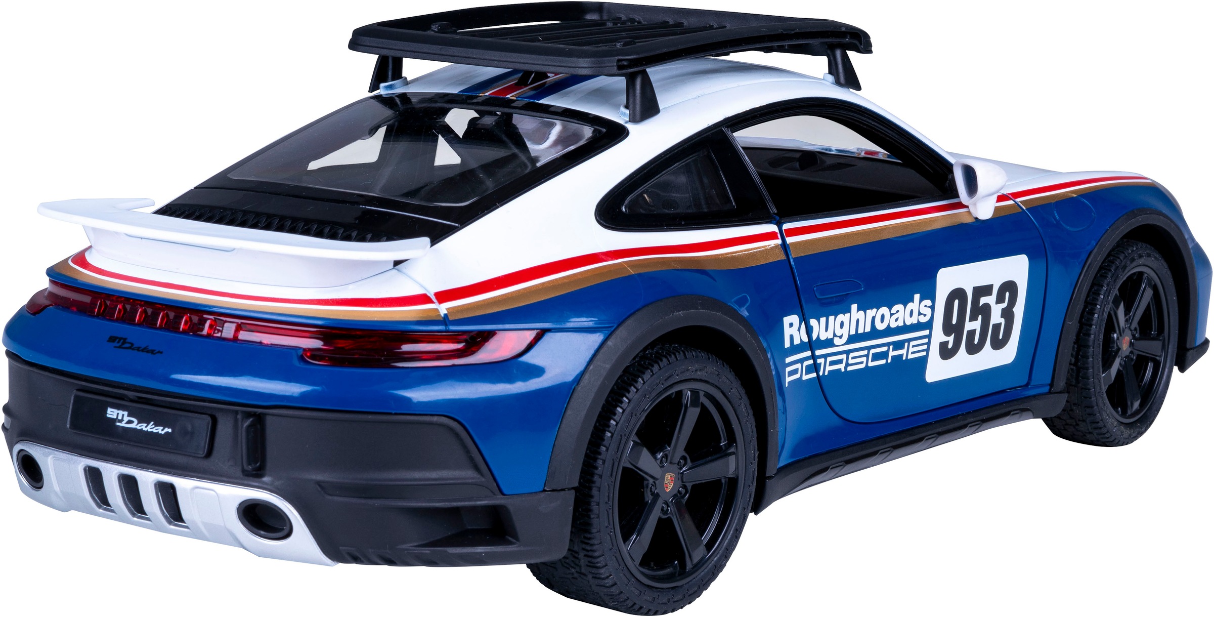 Jamara RC-Auto »Porsche 911 Dakar Performance 1:14 blau 2,4GHz«, mit LED Licht