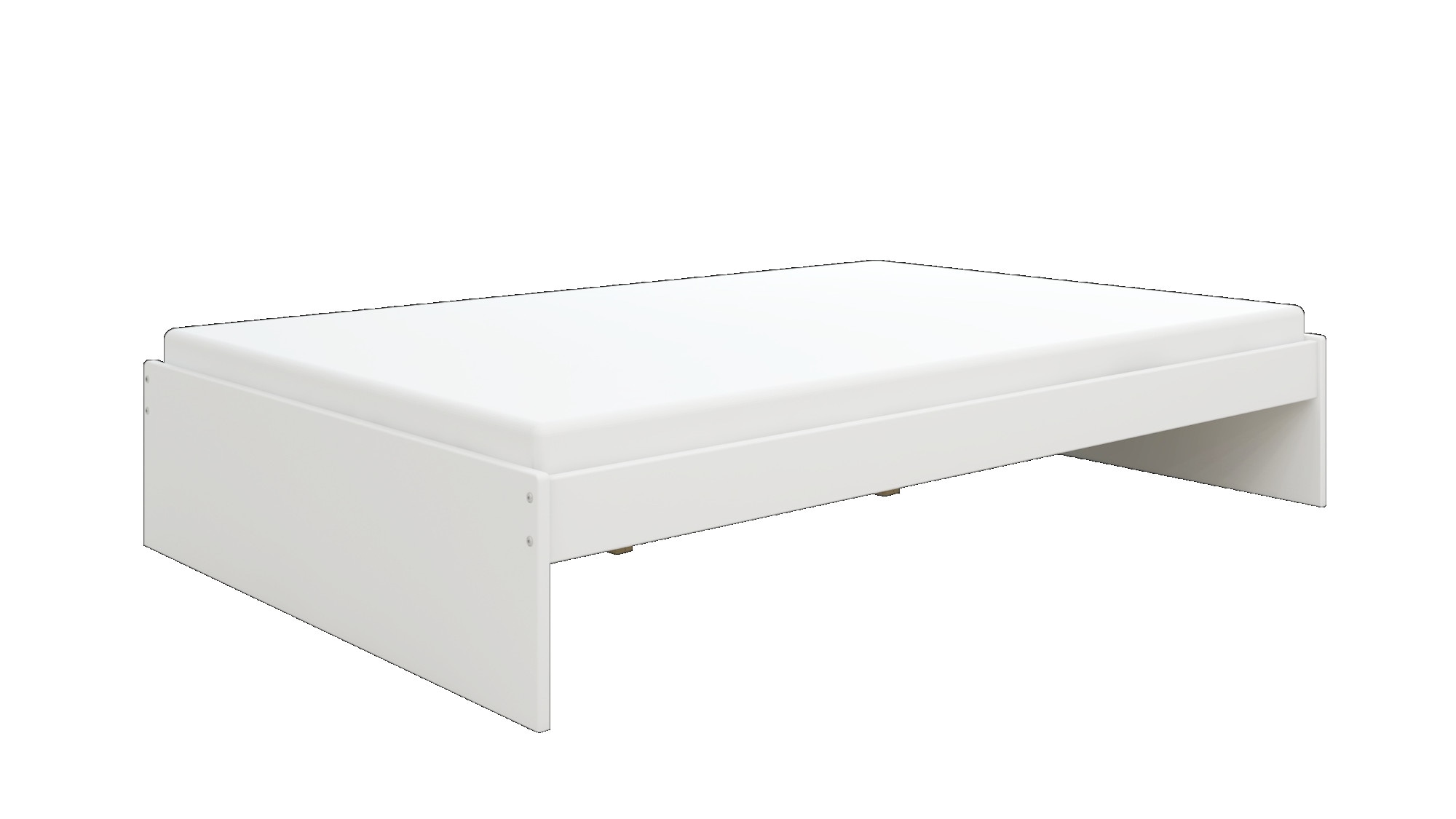 OTTO home Bett »Magdala, Futonbett, schlichtes Design, Top Qualität«, (Breite/ Belastbarkeit: 120cm/200 KG, 90cm/ 100KG), aus robustem MDF, Breite Liegefläche 140 cm, Bettkasten optional