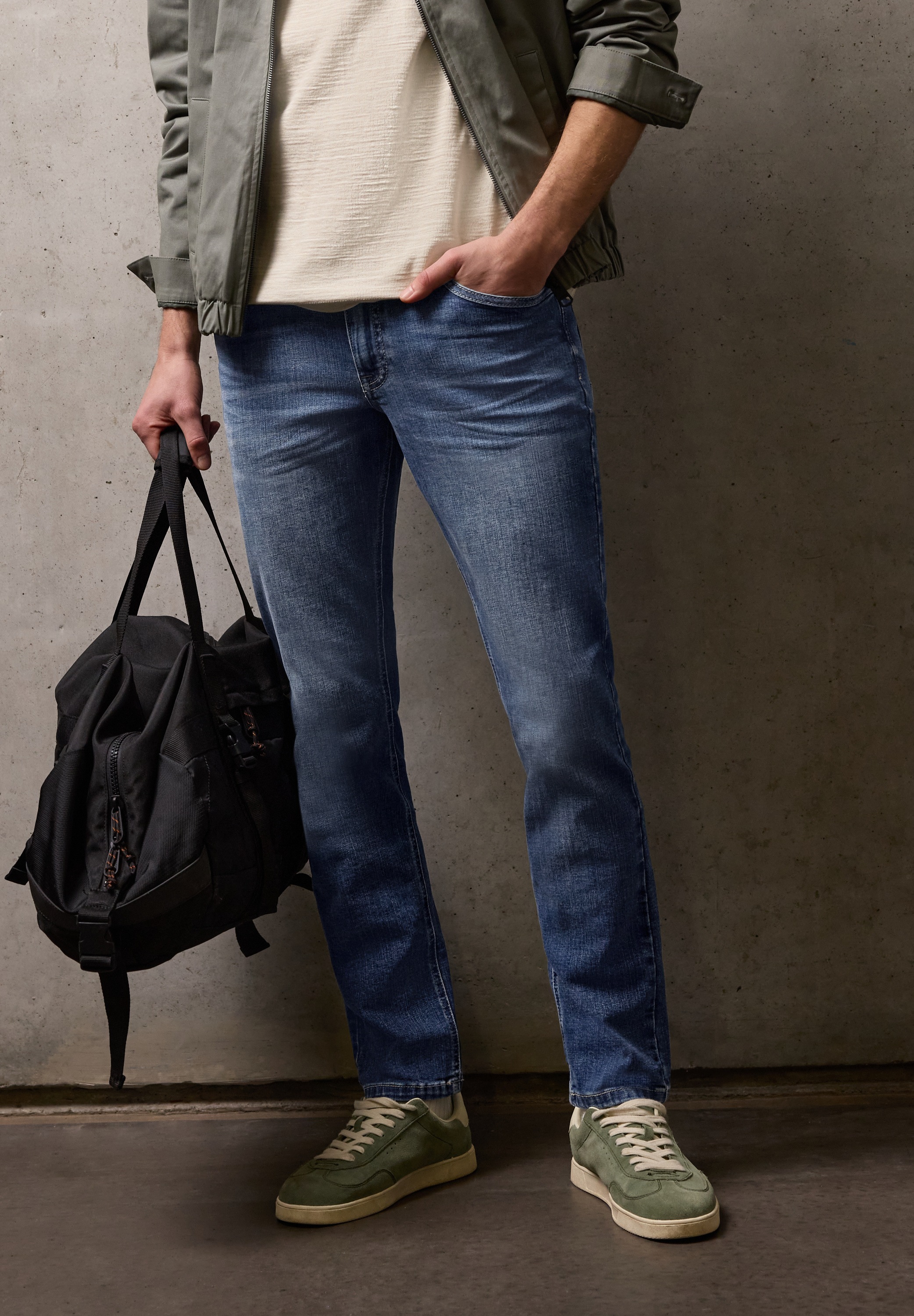 STREET ONE MEN Slim-fit-Jeans Middle Waist