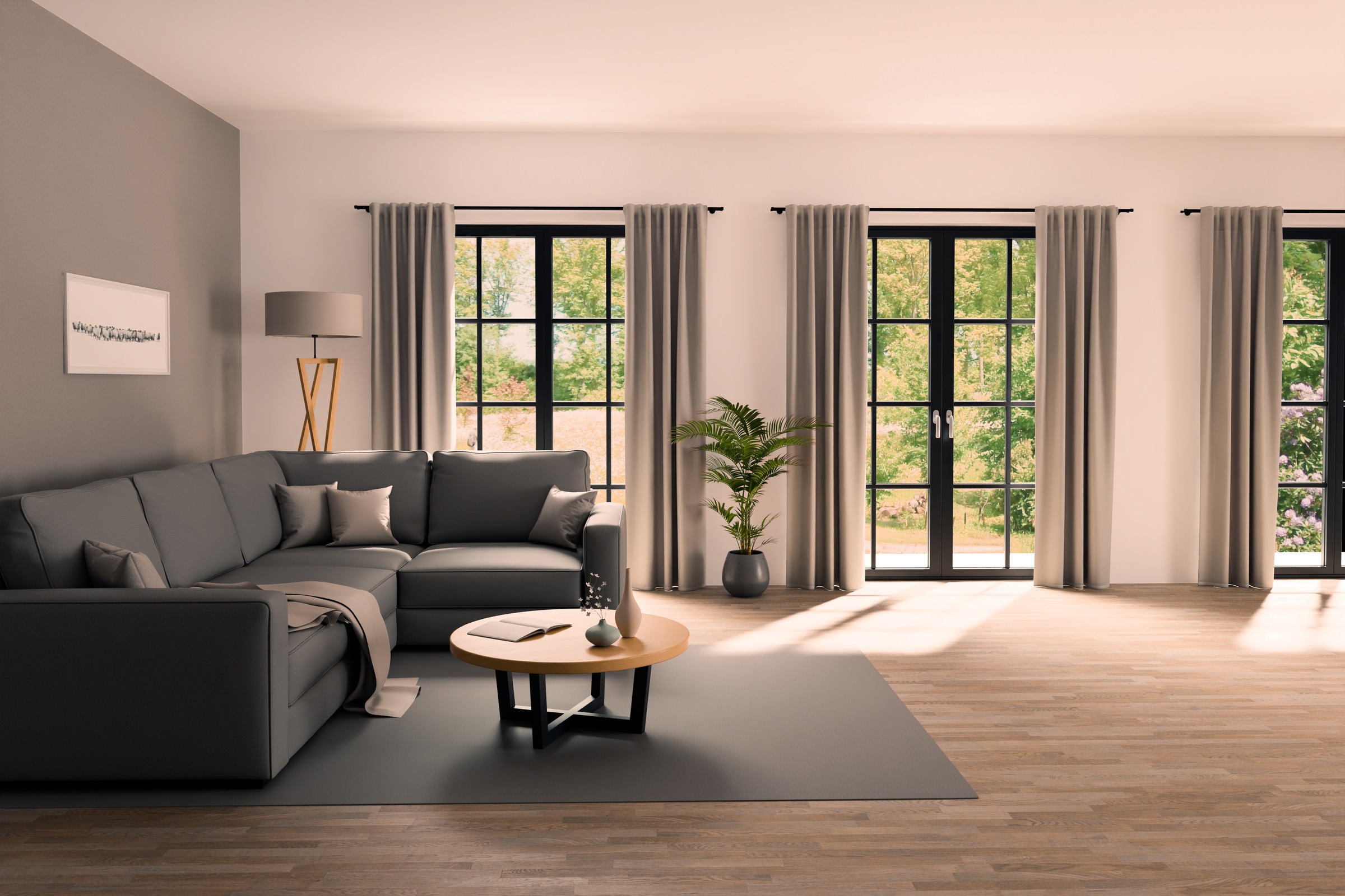 Thumbnail - HOMING Vorhang "Brando" verdeckte Schlaufen 1 Stk. tlg. Vorhang Brando