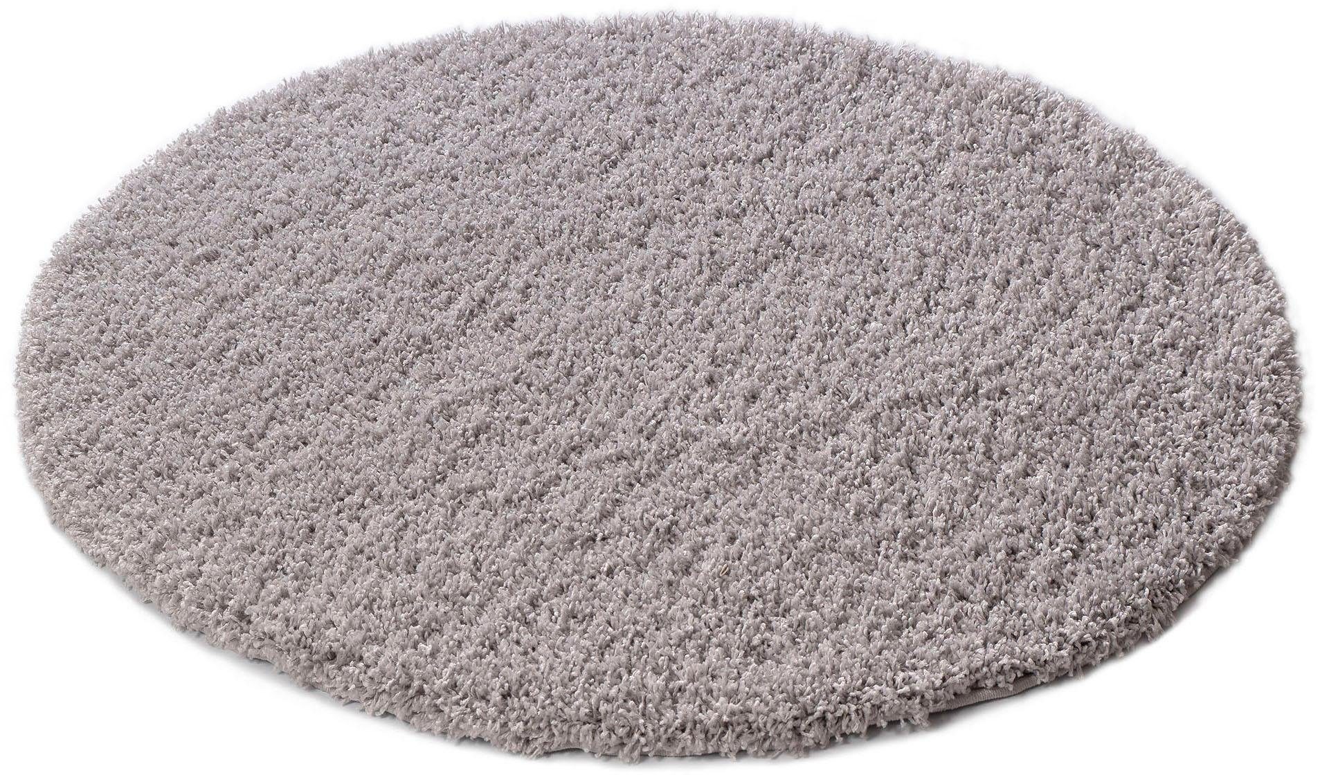 Home affaire Hochflor-Teppich »Viva Teppich rund«, rund, 45 mm Höhe, Uni-Farben,... kaufen