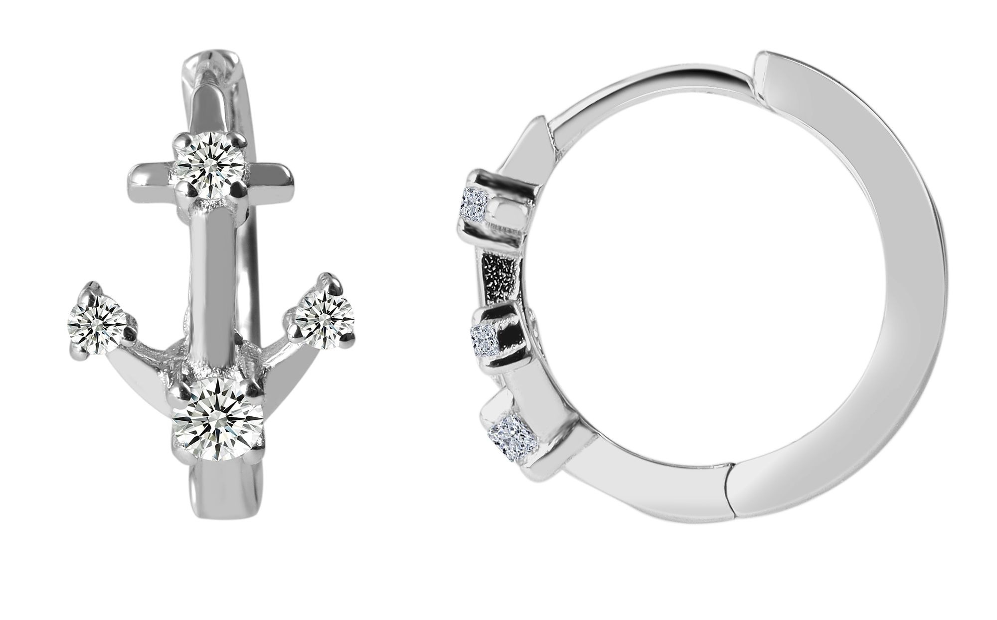 Adelia´s Klappcreolen "Damen Ohrringe – Klappcreole aus 925 Silber" Ideal a günstig online kaufen