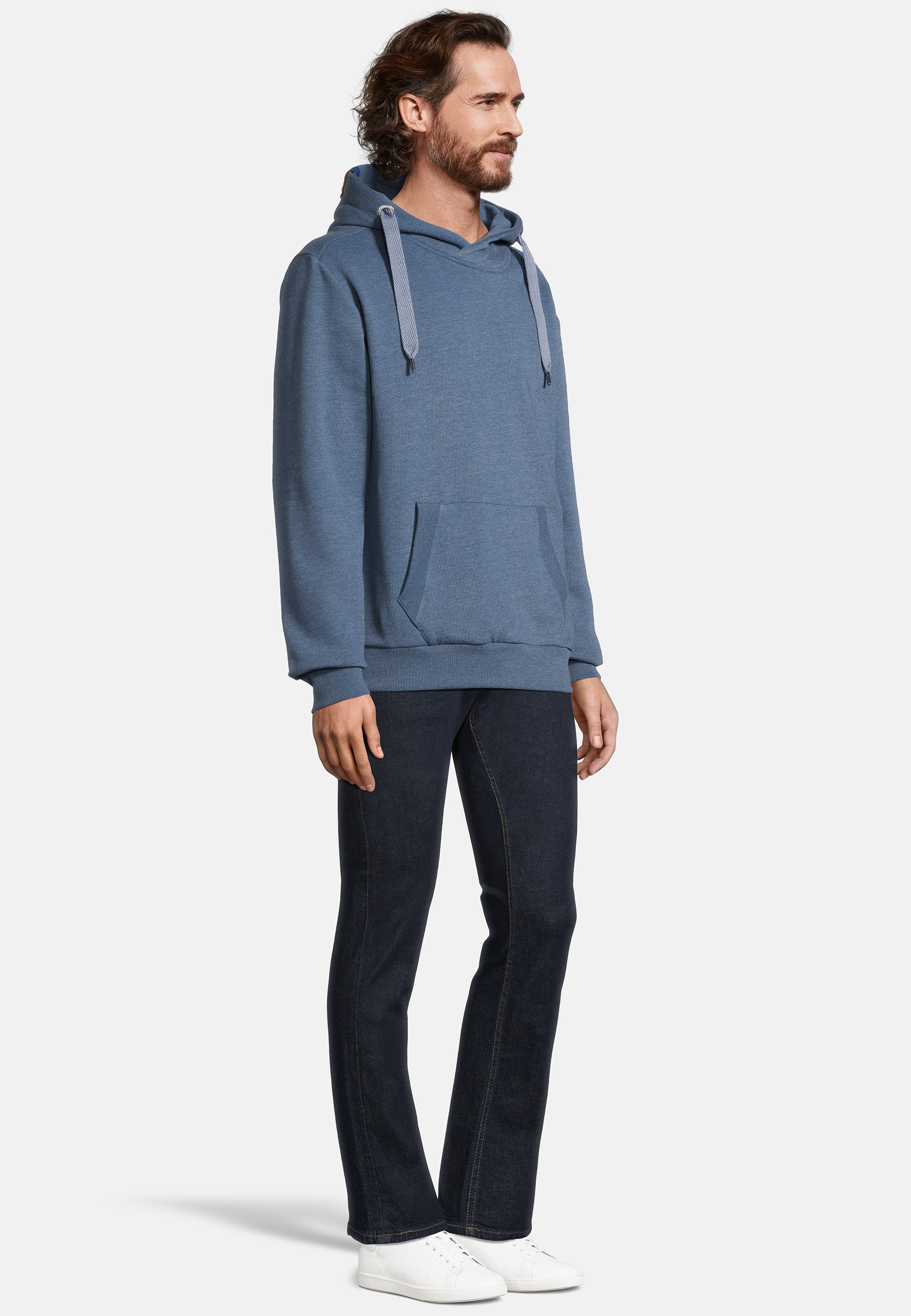 Salzhaut HEFF Kapuzenpullover Blau 3XL 3