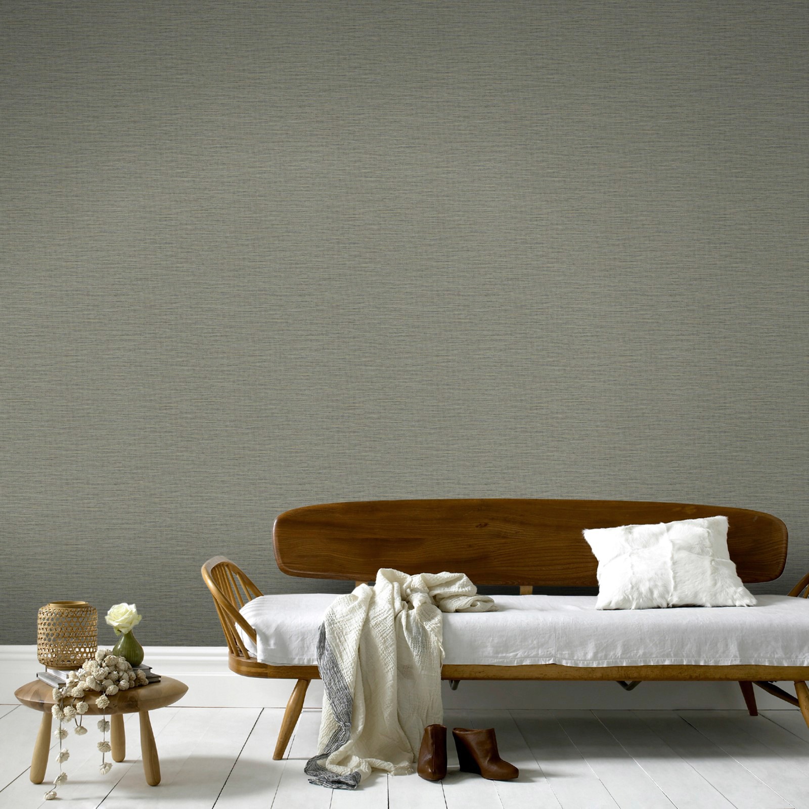 WOW Vliestapete »Weaving Grau«, FSC® zertifiziert, mit lebhaftem Druck, 10 Meter Länge