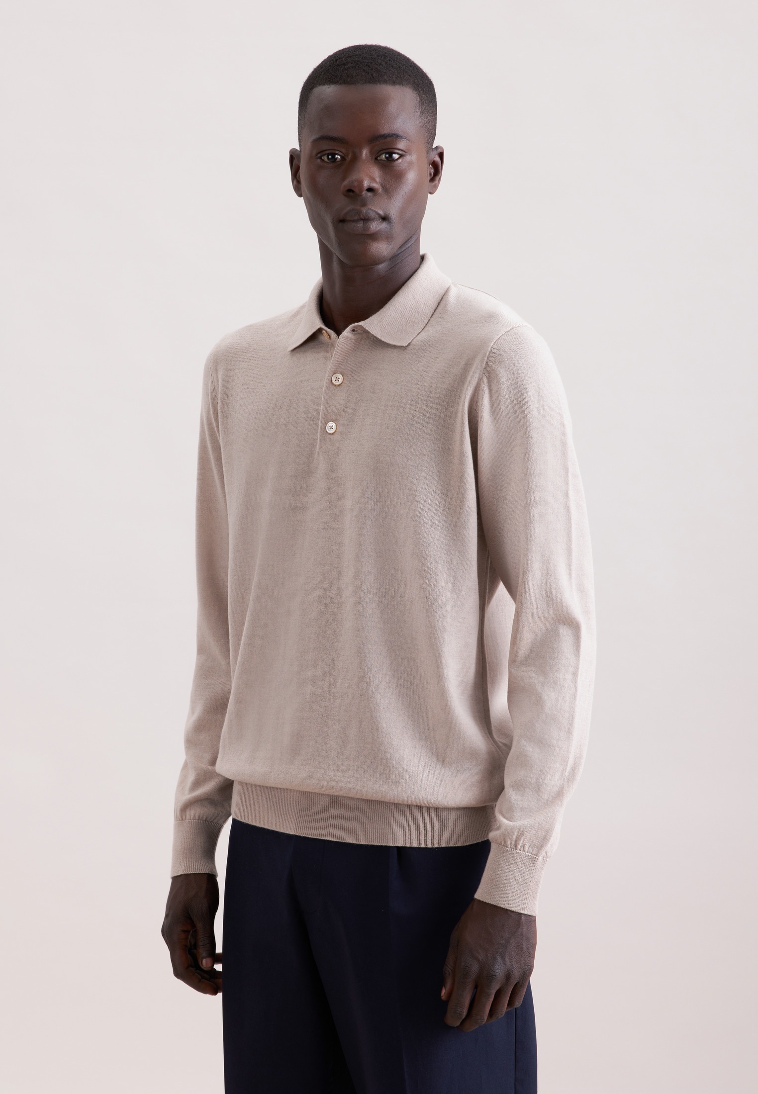 seidensticker Strickpullover "Schwarze Rose" 1/1 Kragen Uni günstig online kaufen