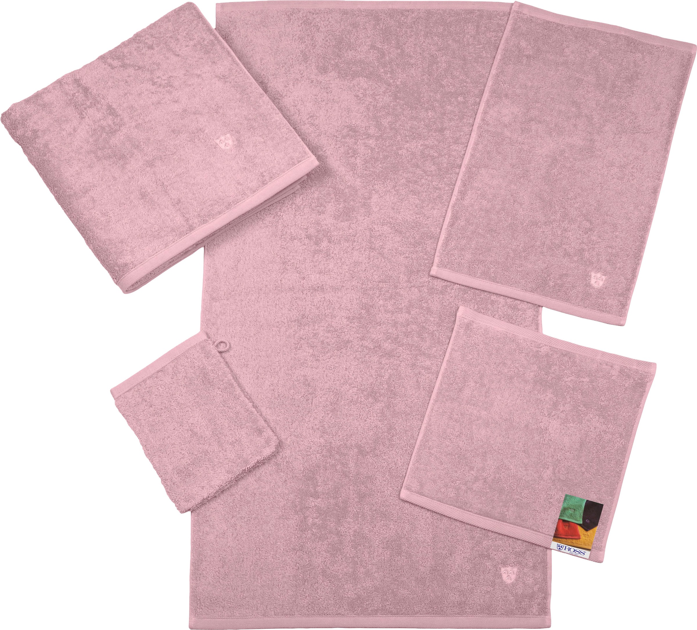 Thumbnail - ROSS Gästehandtücher "Vita" Bestickung ROSS-Emblem