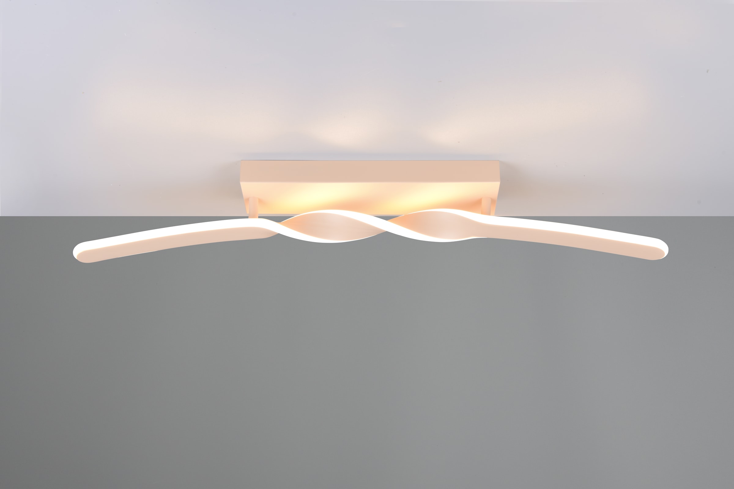 REALITY Leuchten LED Deckenleuchte »GINKO, LED Deckenlampe 18W 1980 Lumen 3000K warmweiß, Schlafzimmer«, 1 flammig, Leuchtmittel LED-Board | LED fest integriert, als Wandlampe oder Deckenlampe montierbar, Breite 79 cm Höhe 12,5cm
