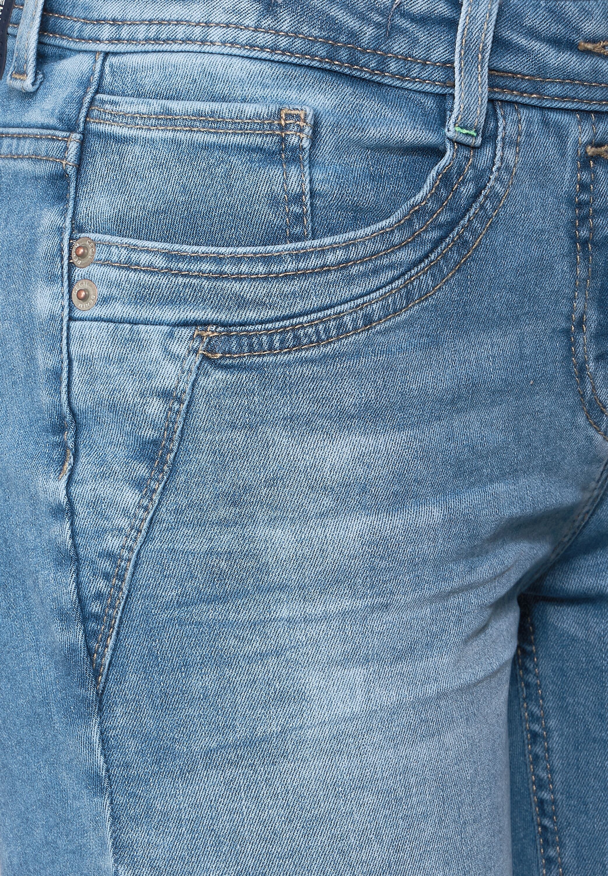 Cecil Slim-fit-Jeans, Middle Waist