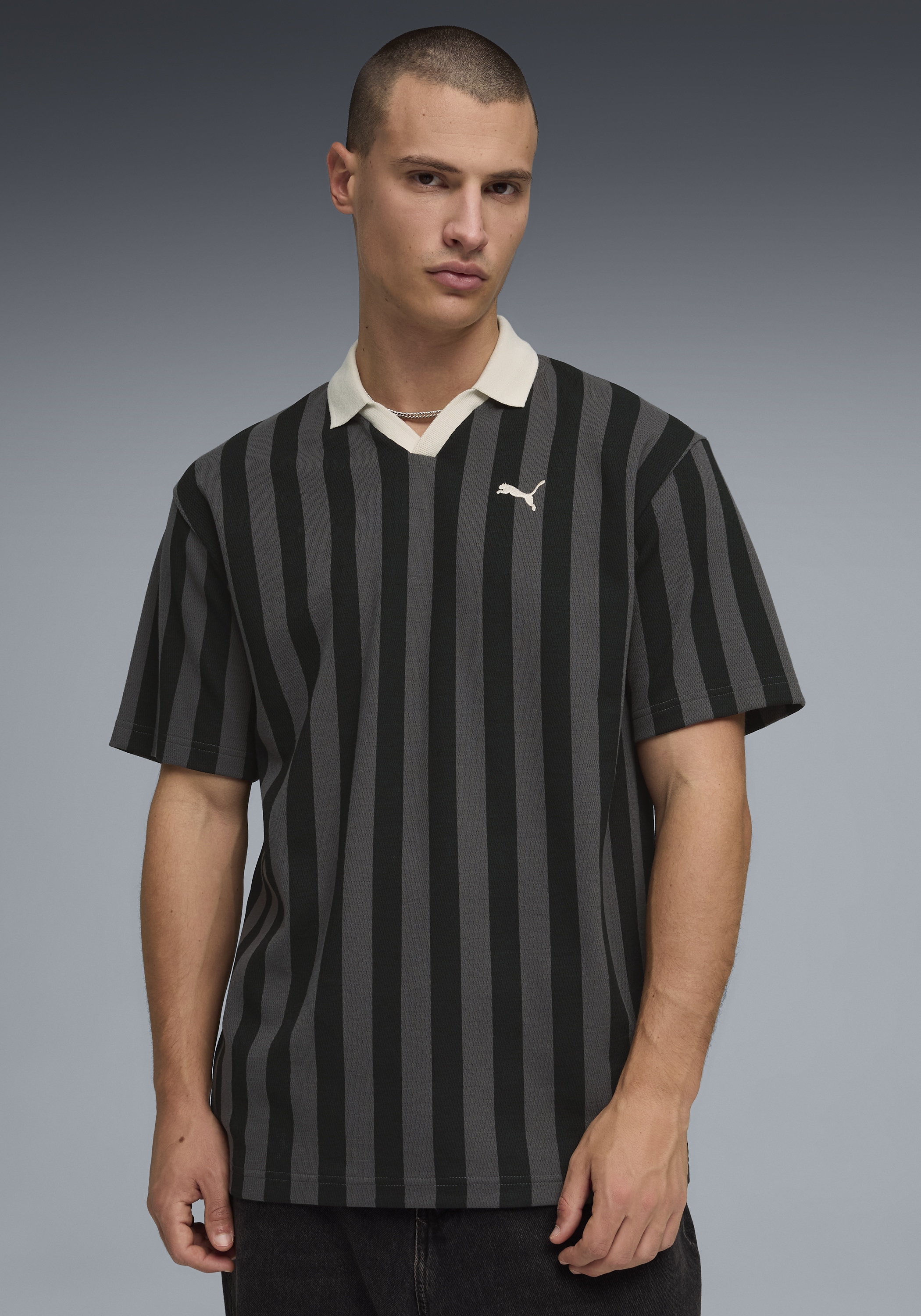 PUMA T-Shirt "CLASS RELAXED PINNACLE POLO" Kurzarm-Design, Rundhalsausschni günstig online kaufen