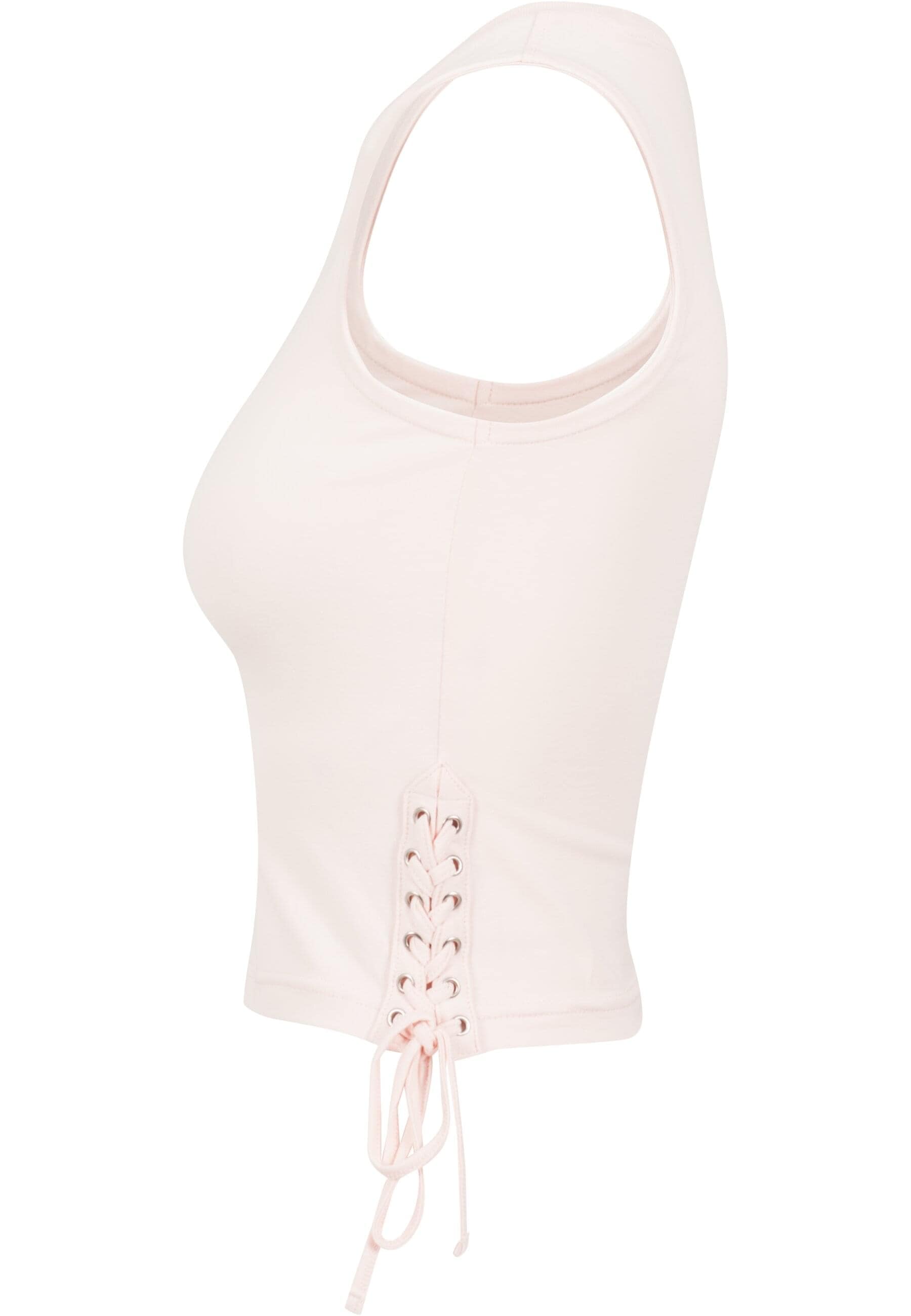 URBAN CLASSICS Muskelshirt »Urban Classics Damen Ladies Lace Up Cropped Top«, (1 tlg.)